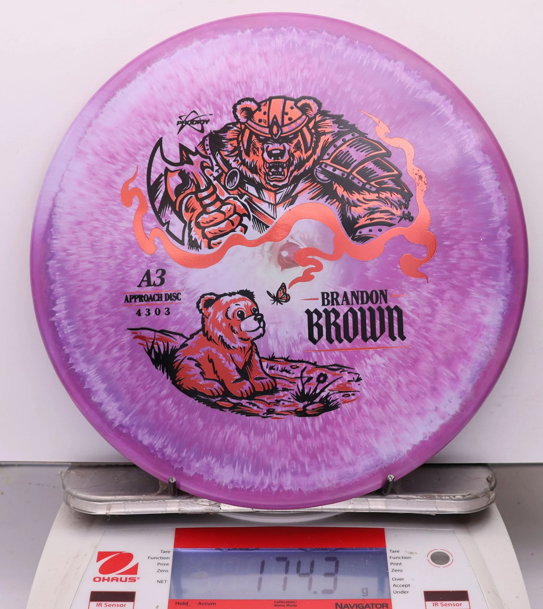 1096750 Prodigy A3, 500 Spectrum Brandon Brown 2026 Signature Series - #281 Purple, 174