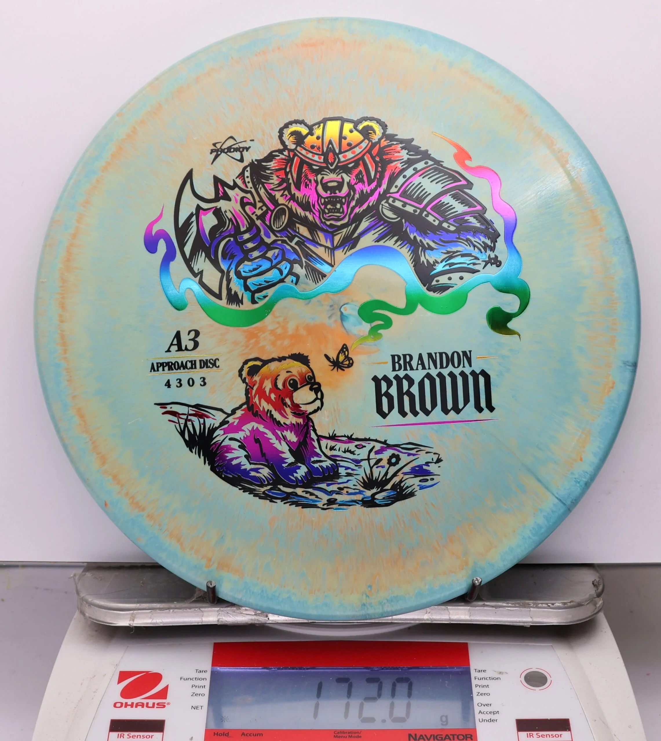 1096751 Prodigy A3, 500 Spectrum Brandon Brown 2026 Signature Series - #282 AquaOrange, 172