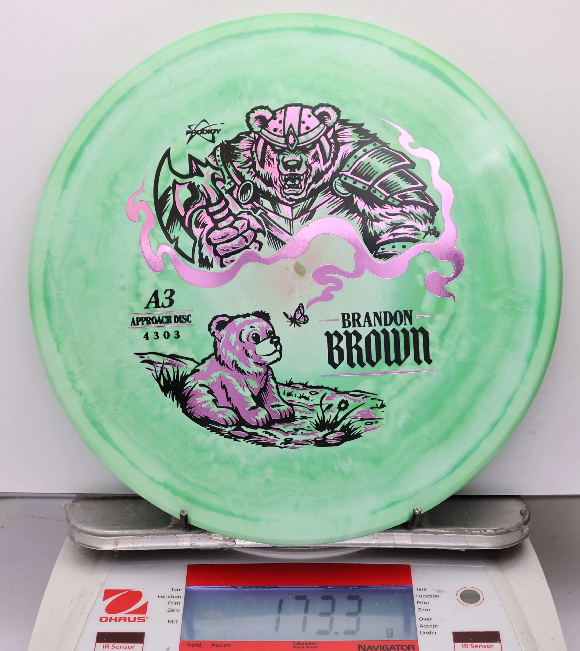 1096760 Prodigy A3, 500 Spectrum Brandon Brown 2026 Signature Series - #286 LtGreen, 173