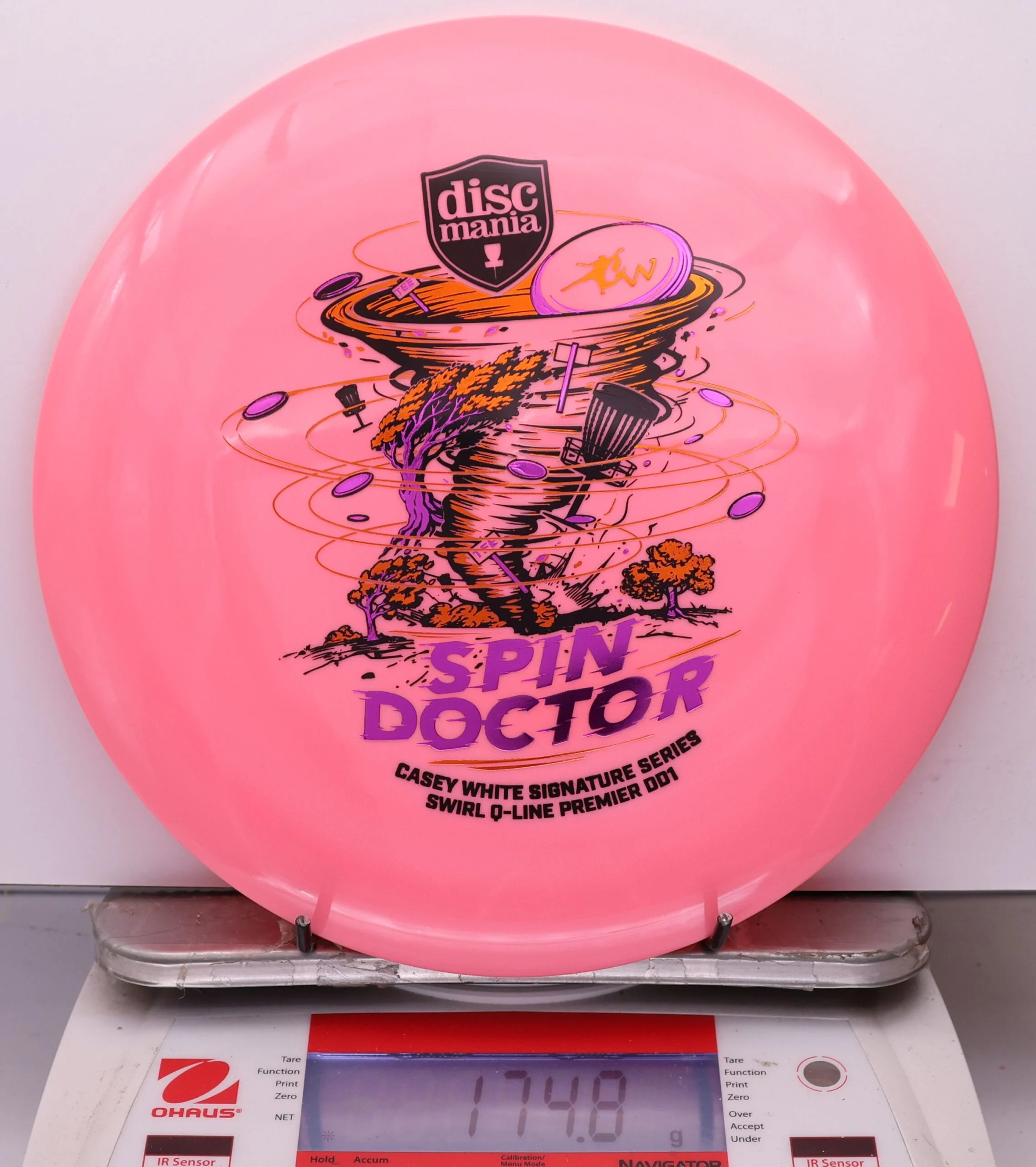 1097606 Swirl Q-Line Premier DD1, Spin Doctor - Casey White 2026 Signature Series - #64 Pink, 175