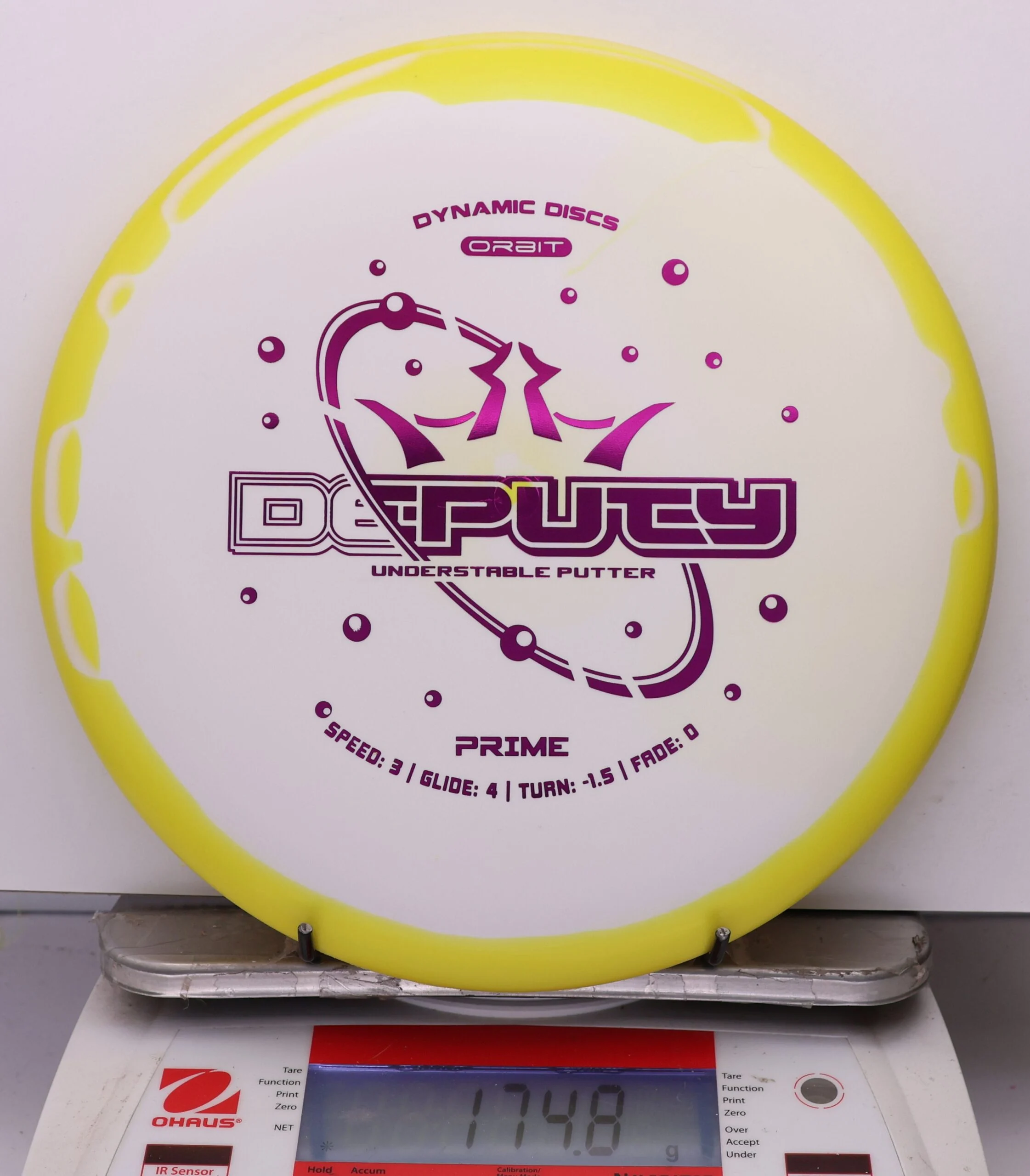 1100508 Prime Orbit Deputy - #12 Yellow-White, 175