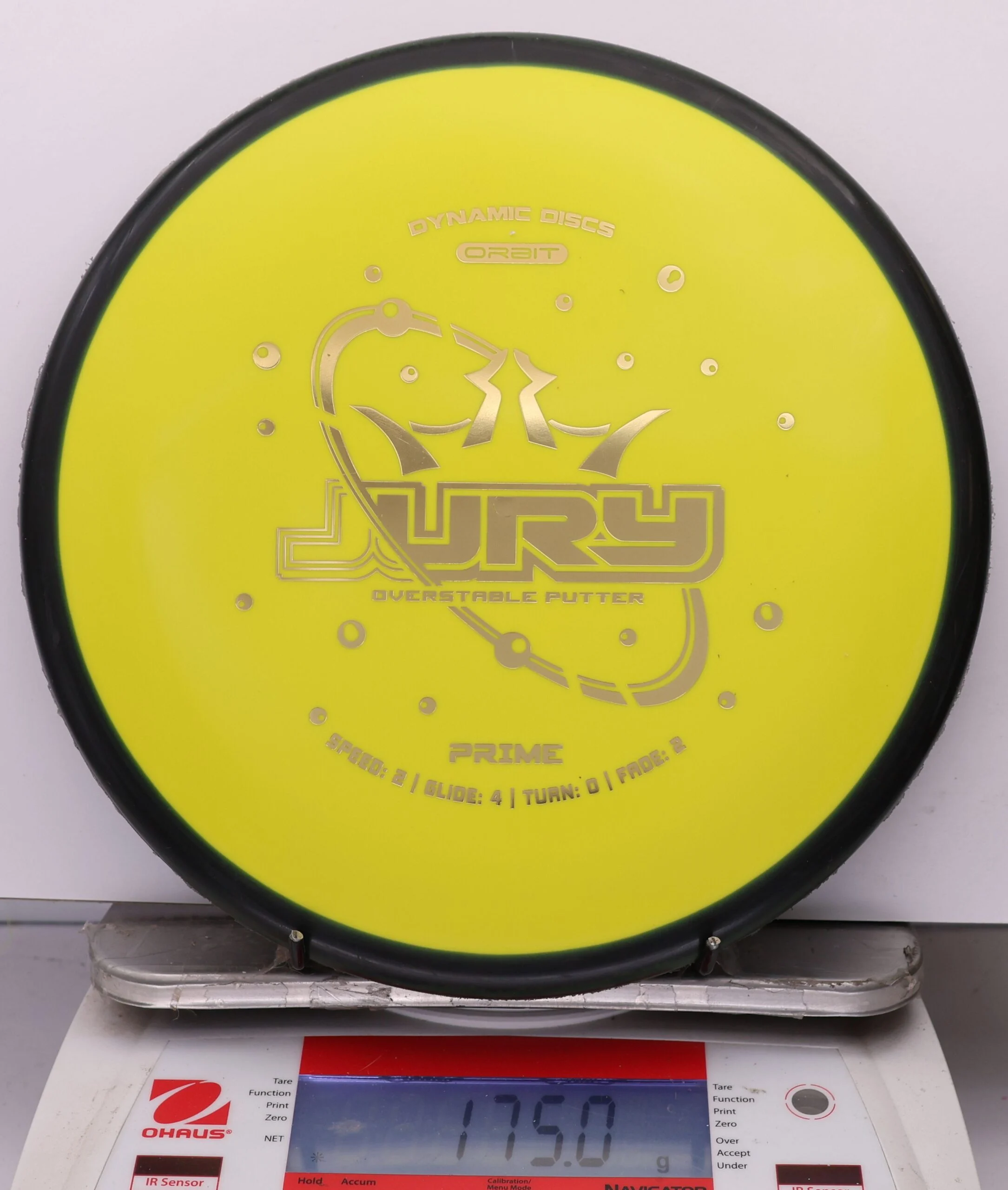 1100571 Prime Orbit Jury - #10 Black-Yellow, 175