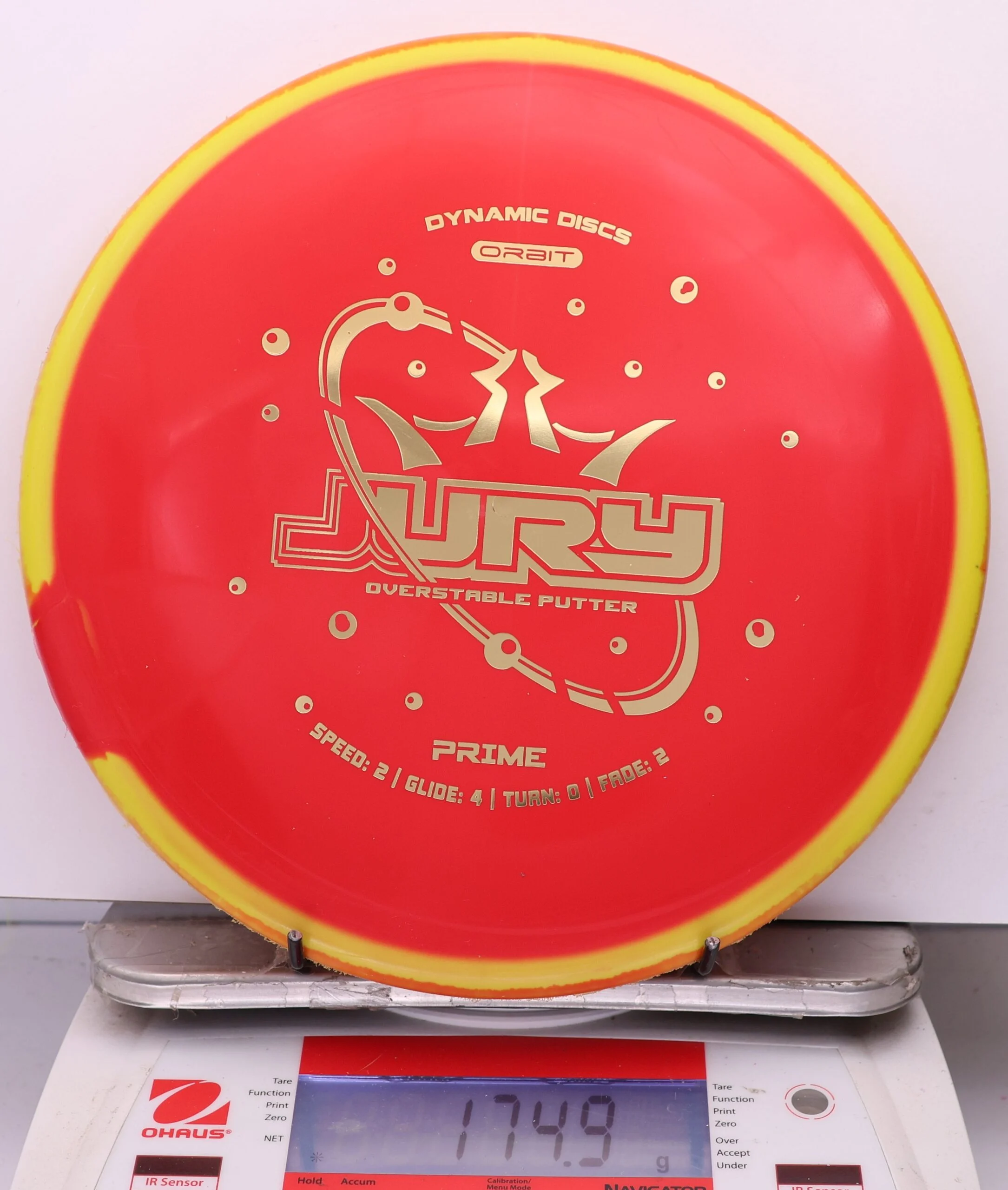 1100590 Prime Orbit Jury - #14 Yellow-Red, 175