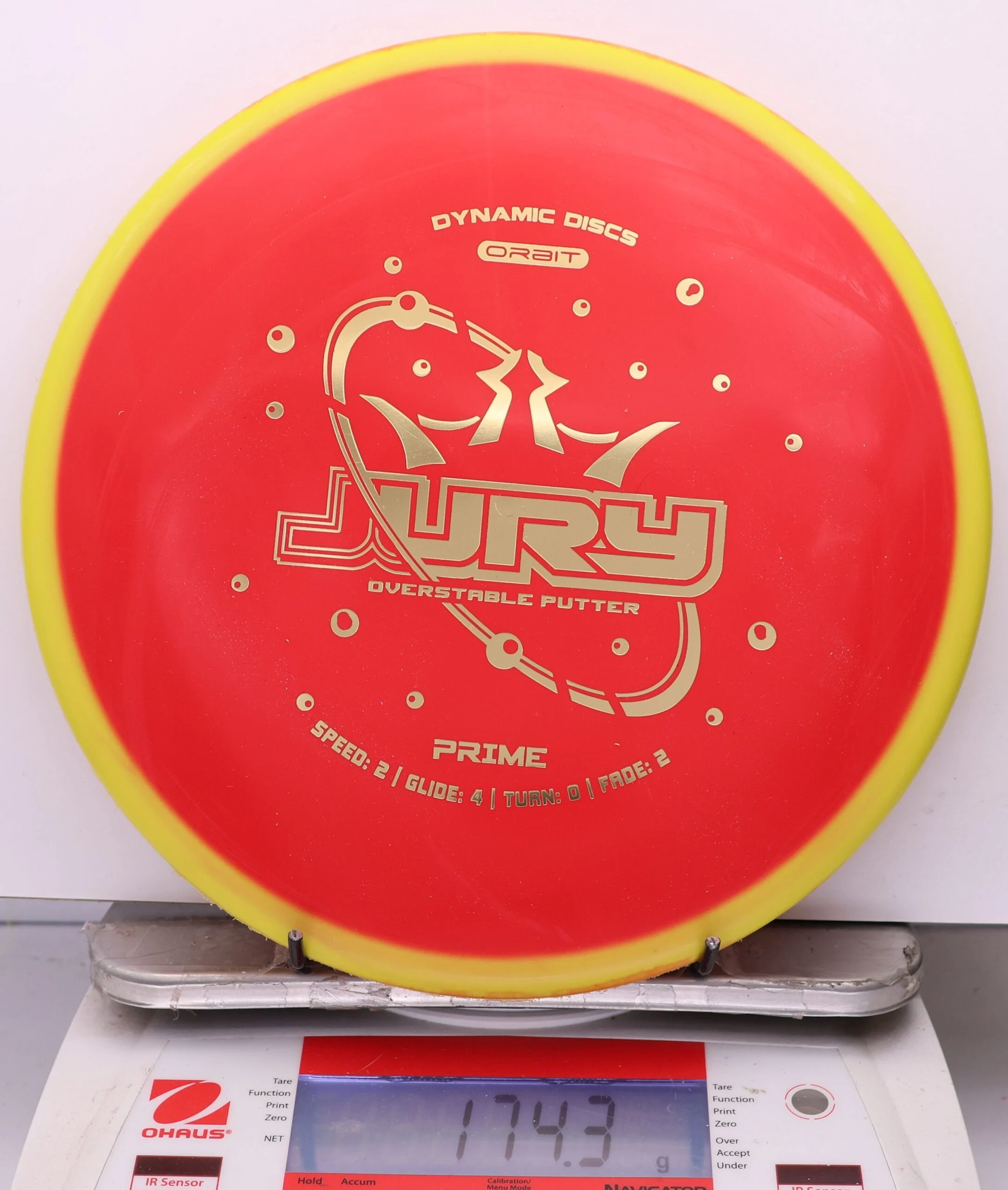 1100592 Prime Orbit Jury - #16 Yellow-Red, 174