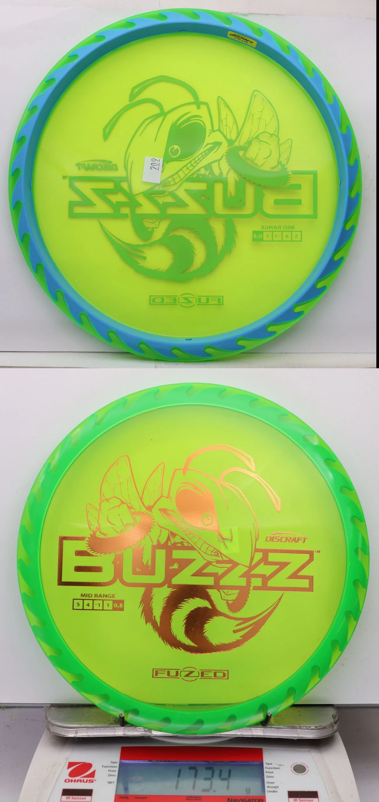 1100914 FuZed Line Buzzz, Buzzzsaw - #209 NGreen-Blue, 173