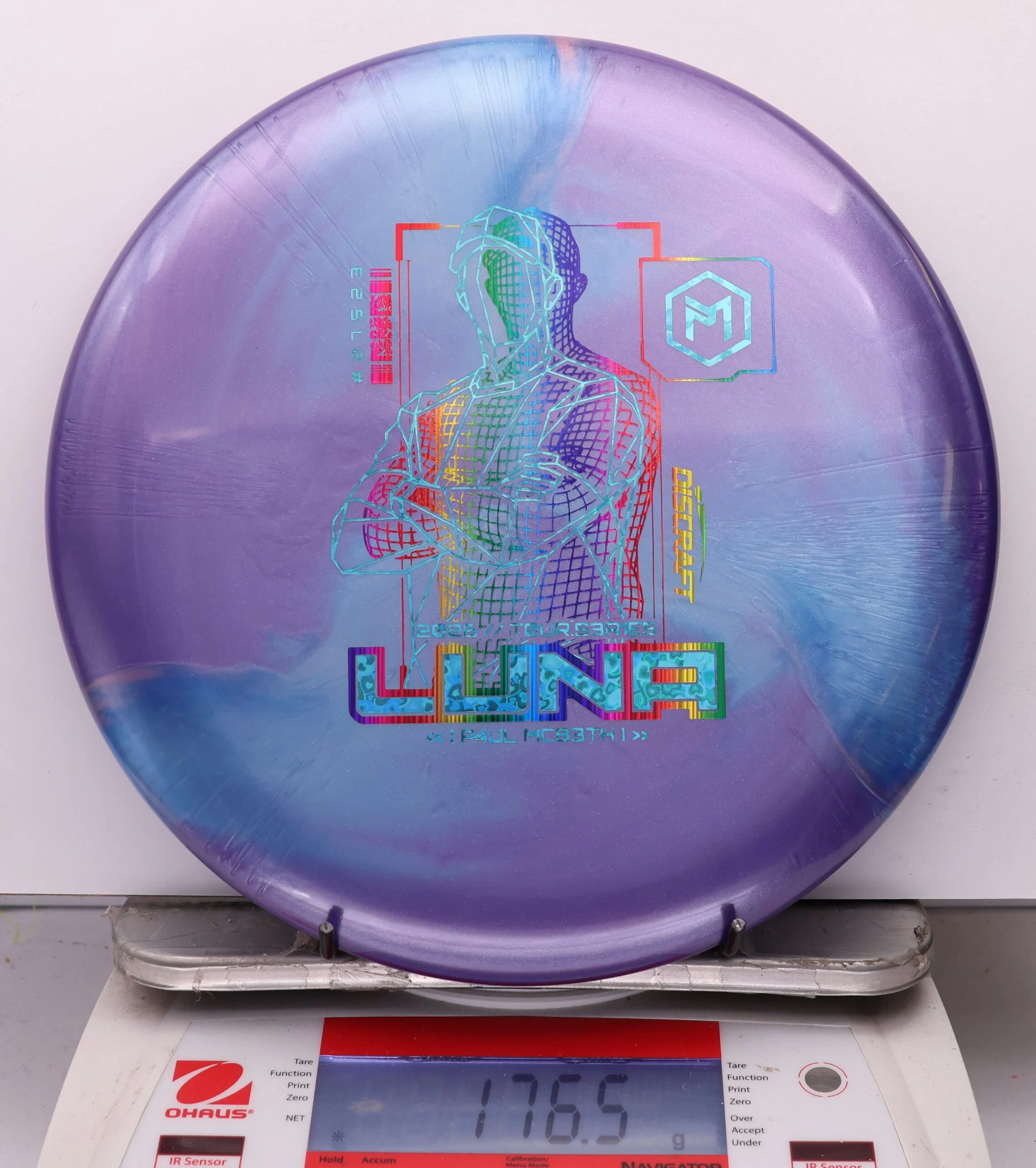 1101134 Big Z Titanium Luna, Paul McBeth 2026 Tour Series V2 - #06 PurpleBlue, 177