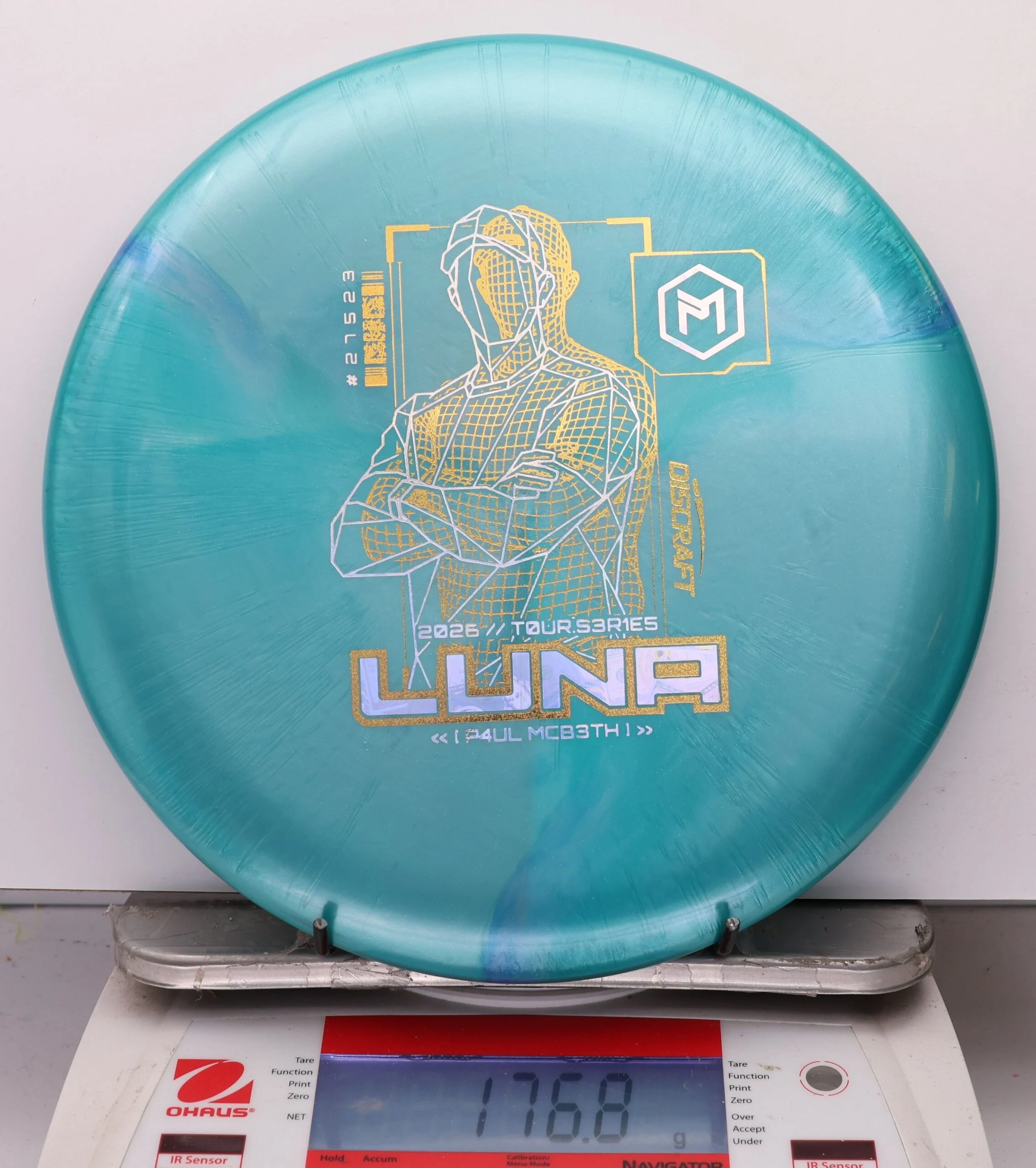 1101201 Big Z Titanium Luna, Paul McBeth 2026 Tour Series V2 - #15 Teal, 177
