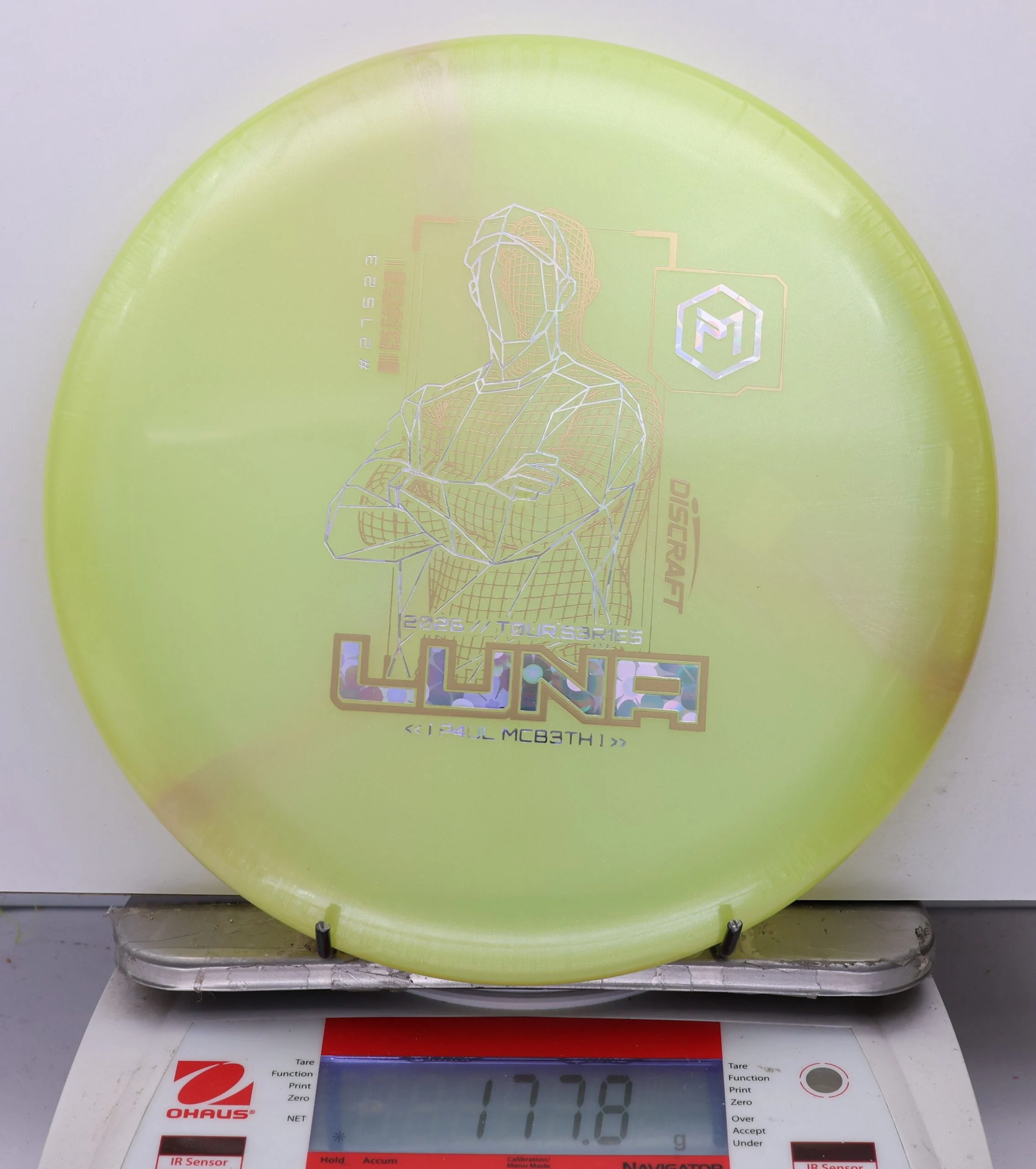 1101202 Big Z Titanium Luna, Paul McBeth 2026 Tour Series V2 - #16 Yellow, 178