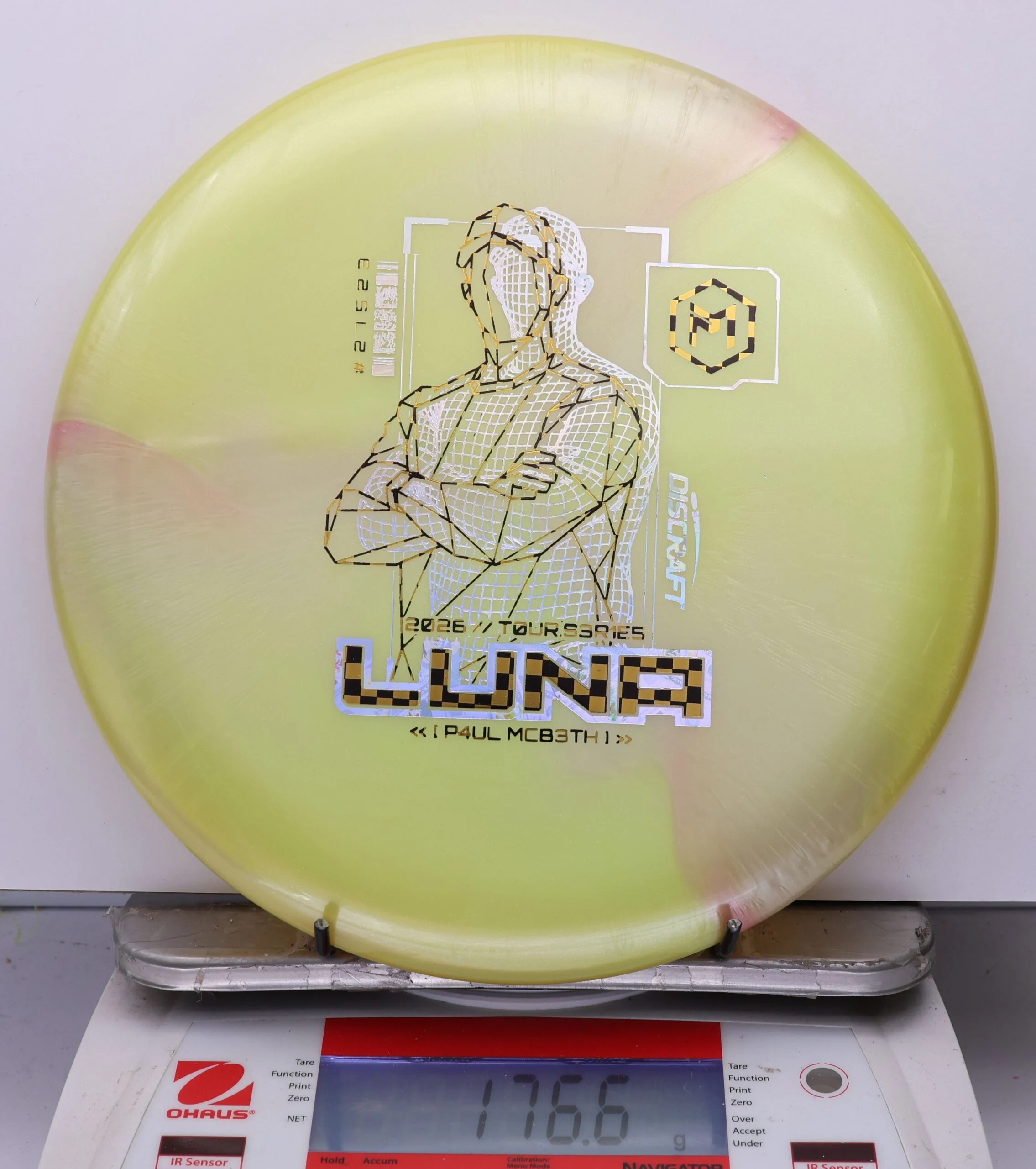 1101232 Big Z Titanium Luna, Paul McBeth 2026 Tour Series V2 - #17 Yellow, 177