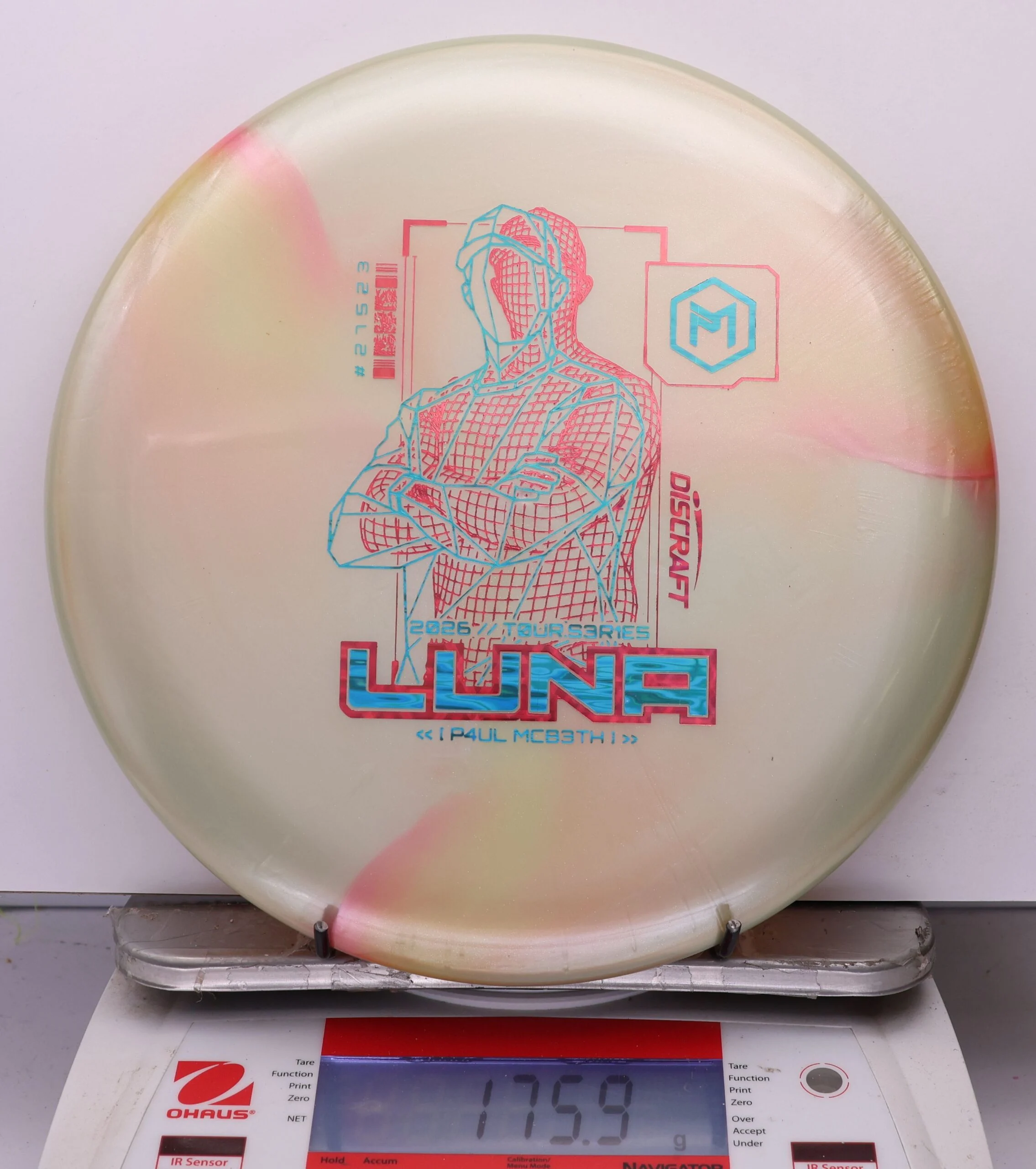 1101233 Big Z Titanium Luna, Paul McBeth 2026 Tour Series V2 - #18 LtYellowPink, 176