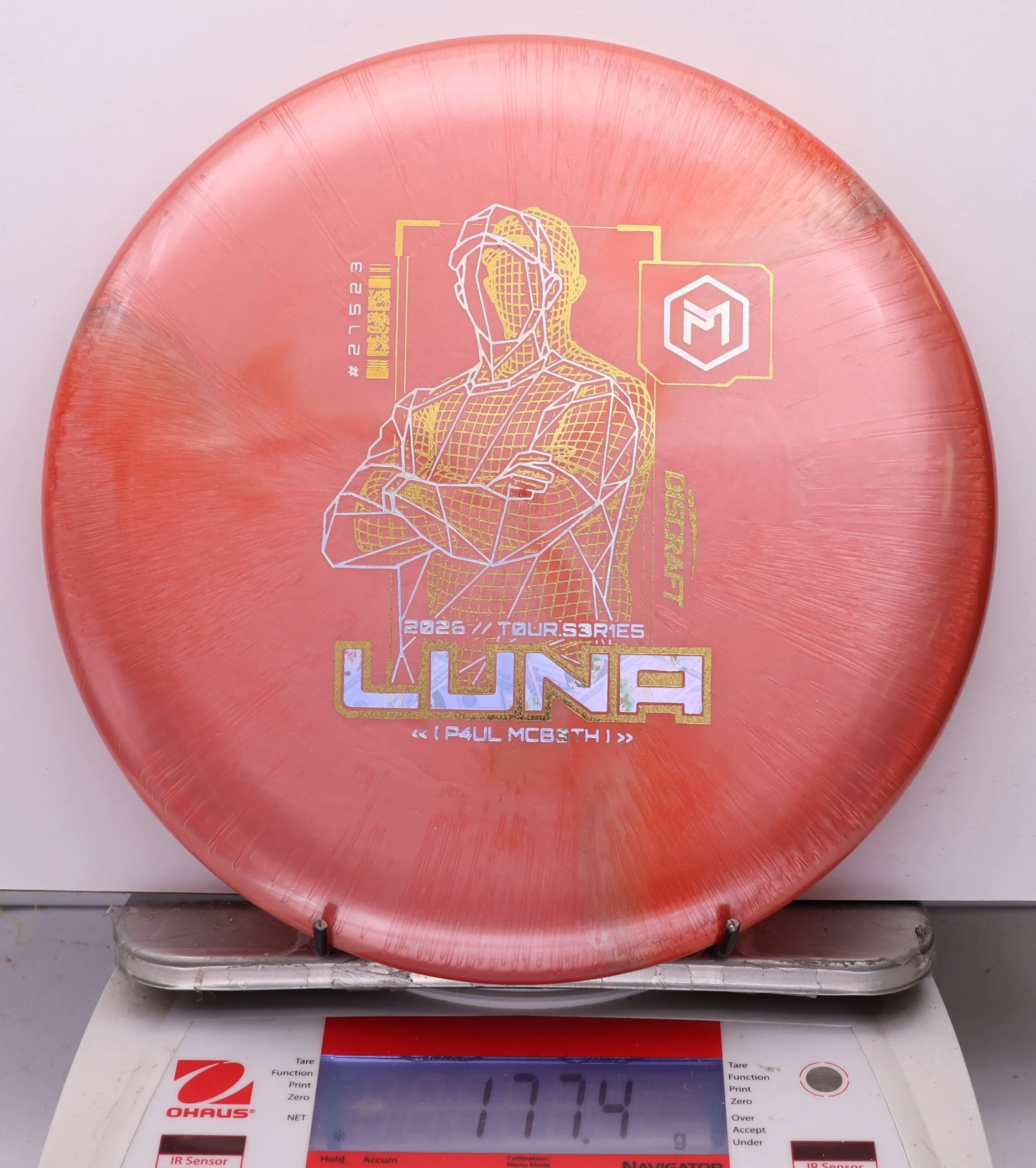 1101234 Big Z Titanium Luna, Paul McBeth 2026 Tour Series V2 - #19 OrangePeach, 177