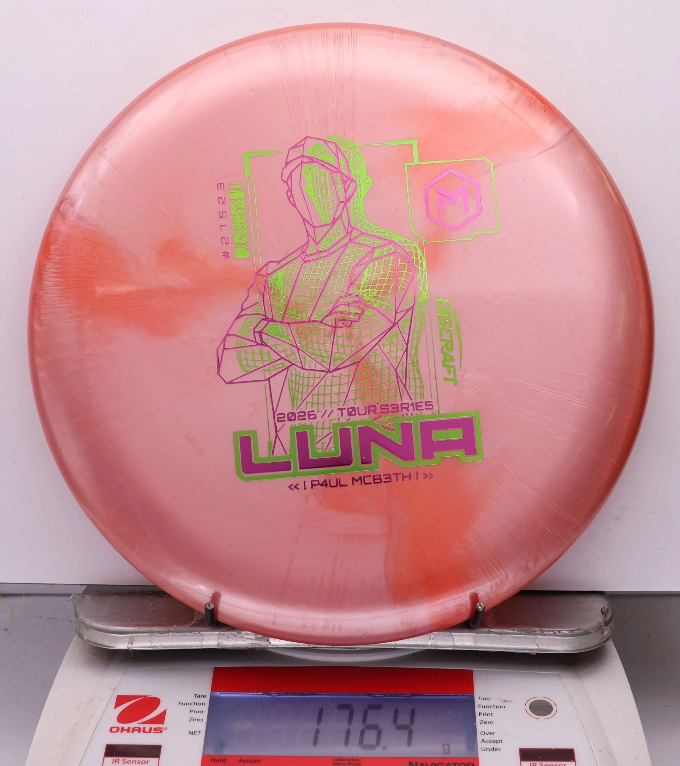 1101236 Big Z Titanium Luna, Paul McBeth 2026 Tour Series V2 - #21 PinkOrange, 176