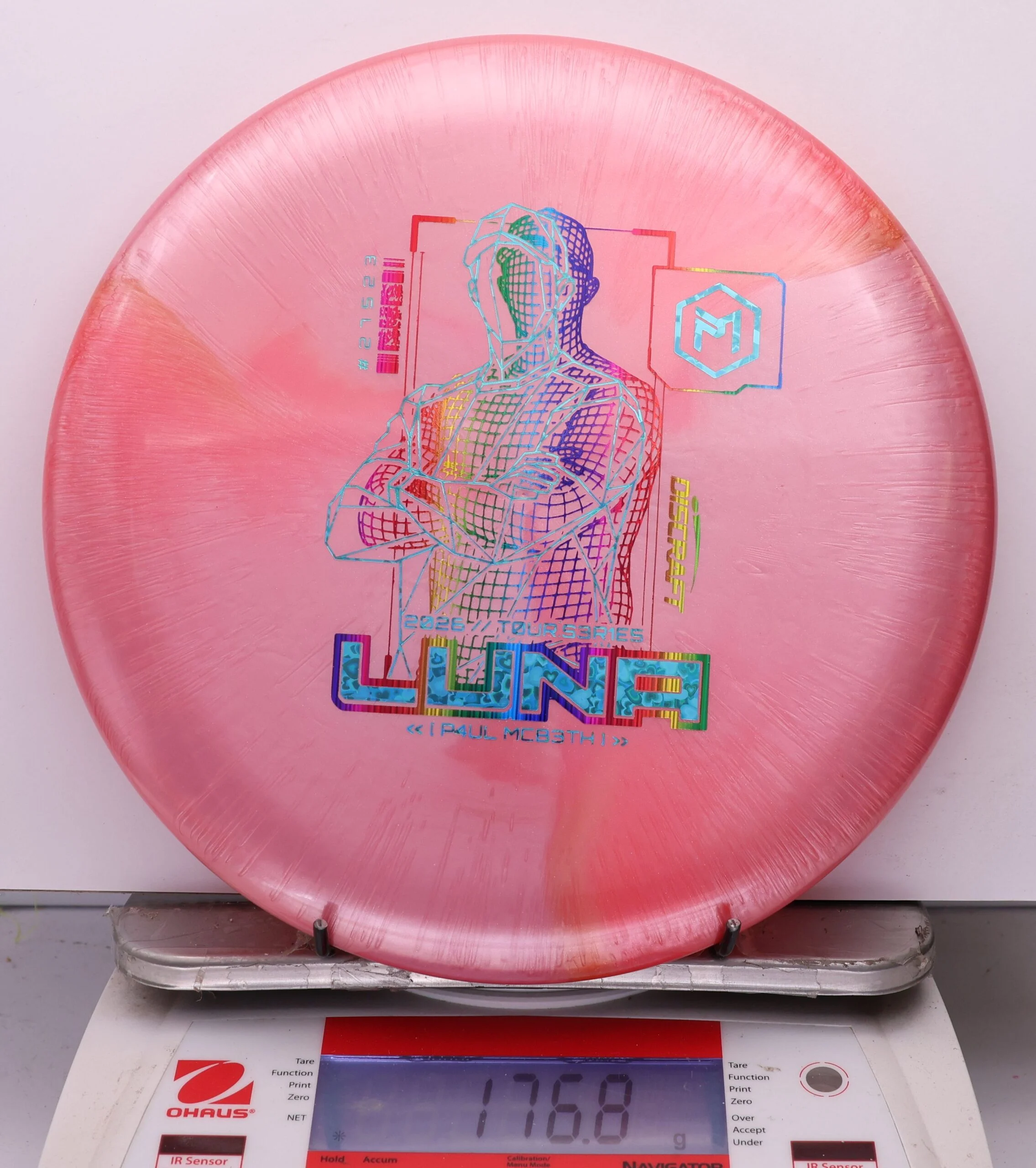 1101301 Big Z Titanium Luna, Paul McBeth 2026 Tour Series V2 - #28 PinkOrnge, 177