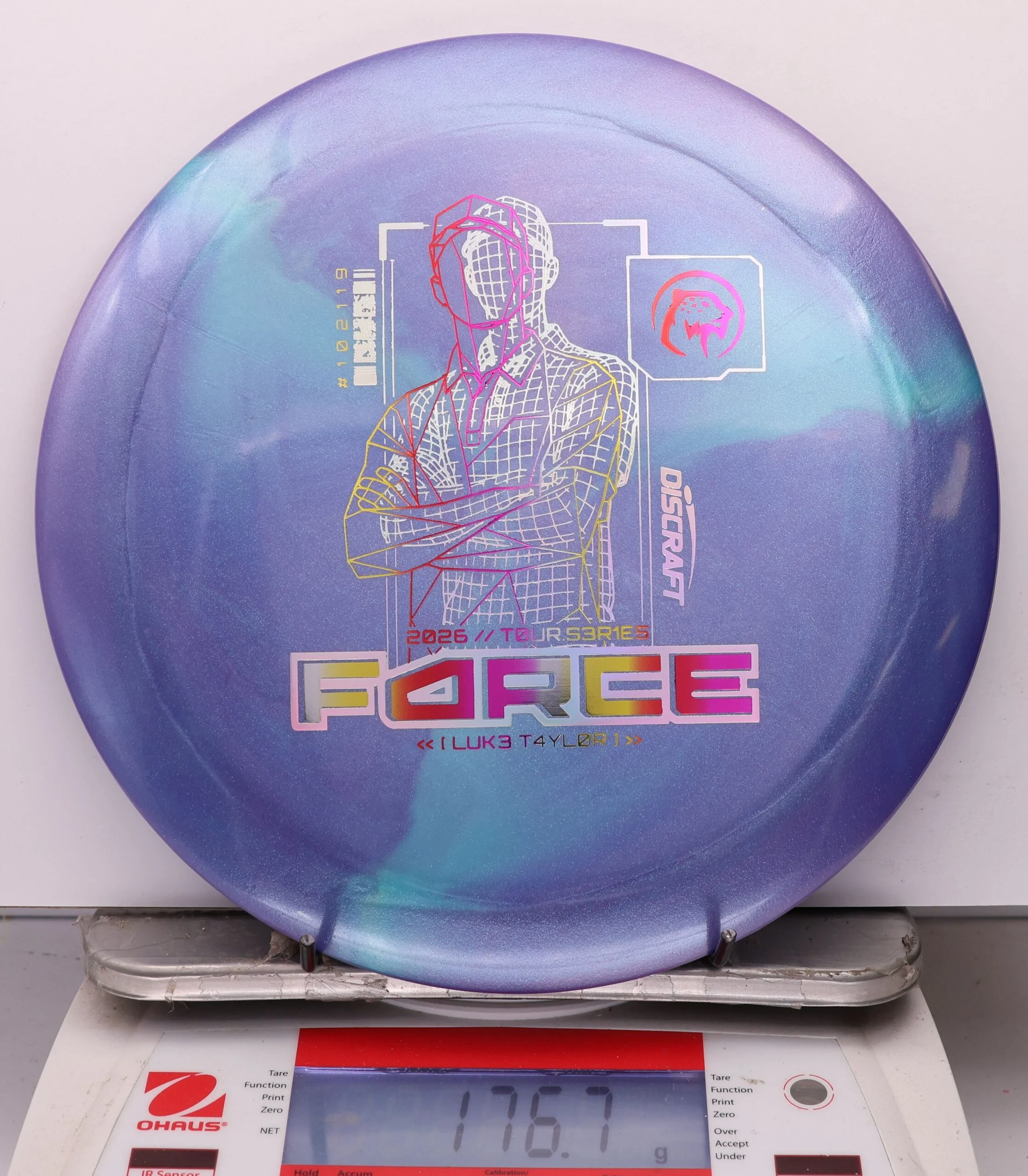 1101606 Big Z Titanium Force, Luke Taylor 2026 Tour Series V2 - #16 PurpleBlue, 177