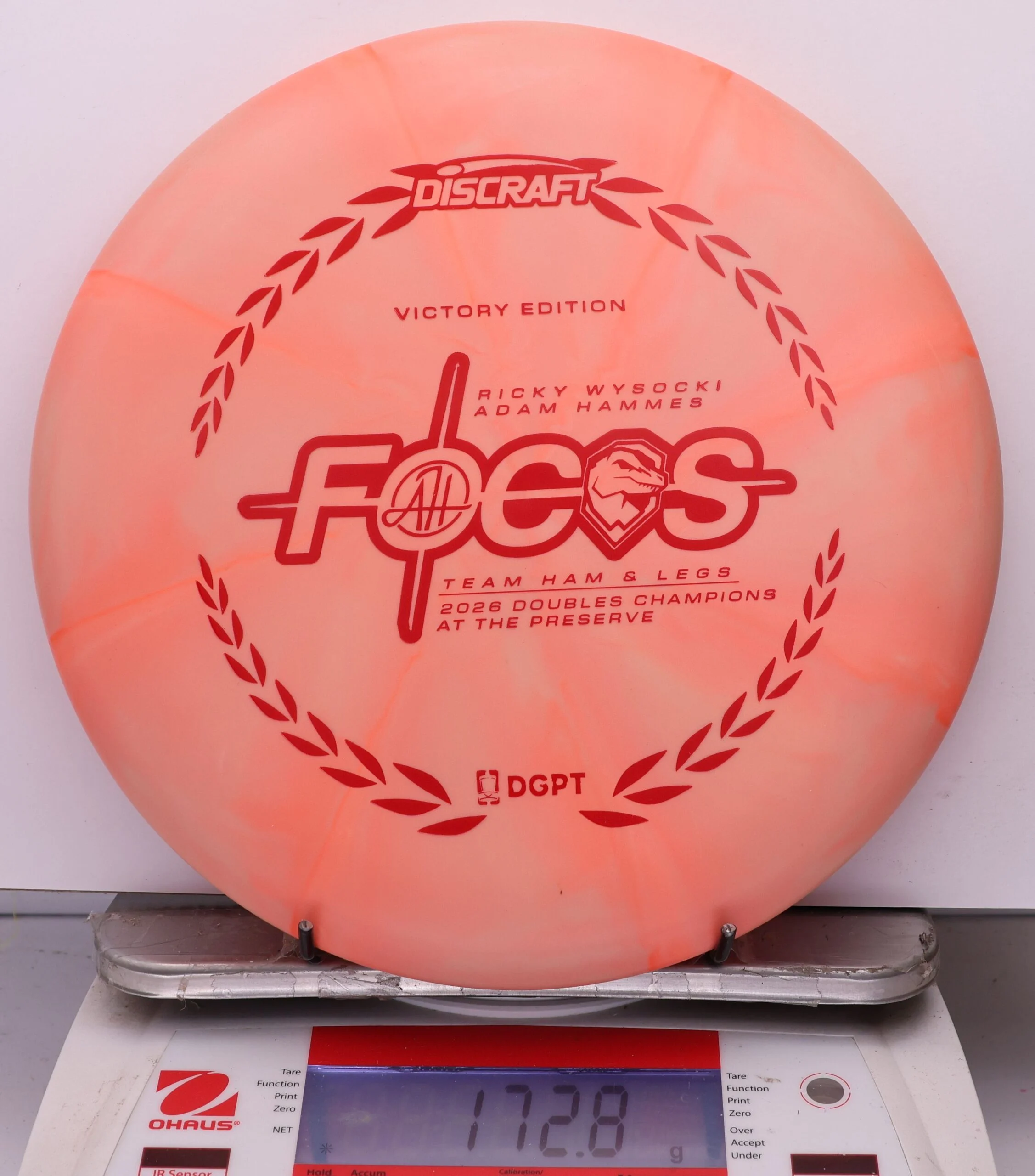 1101670 Crazy Tuff Swirl Focus, Ricky Wysocki & Adam Hammes 2026 DGPT Doubles Champion - #03 Orange, 173