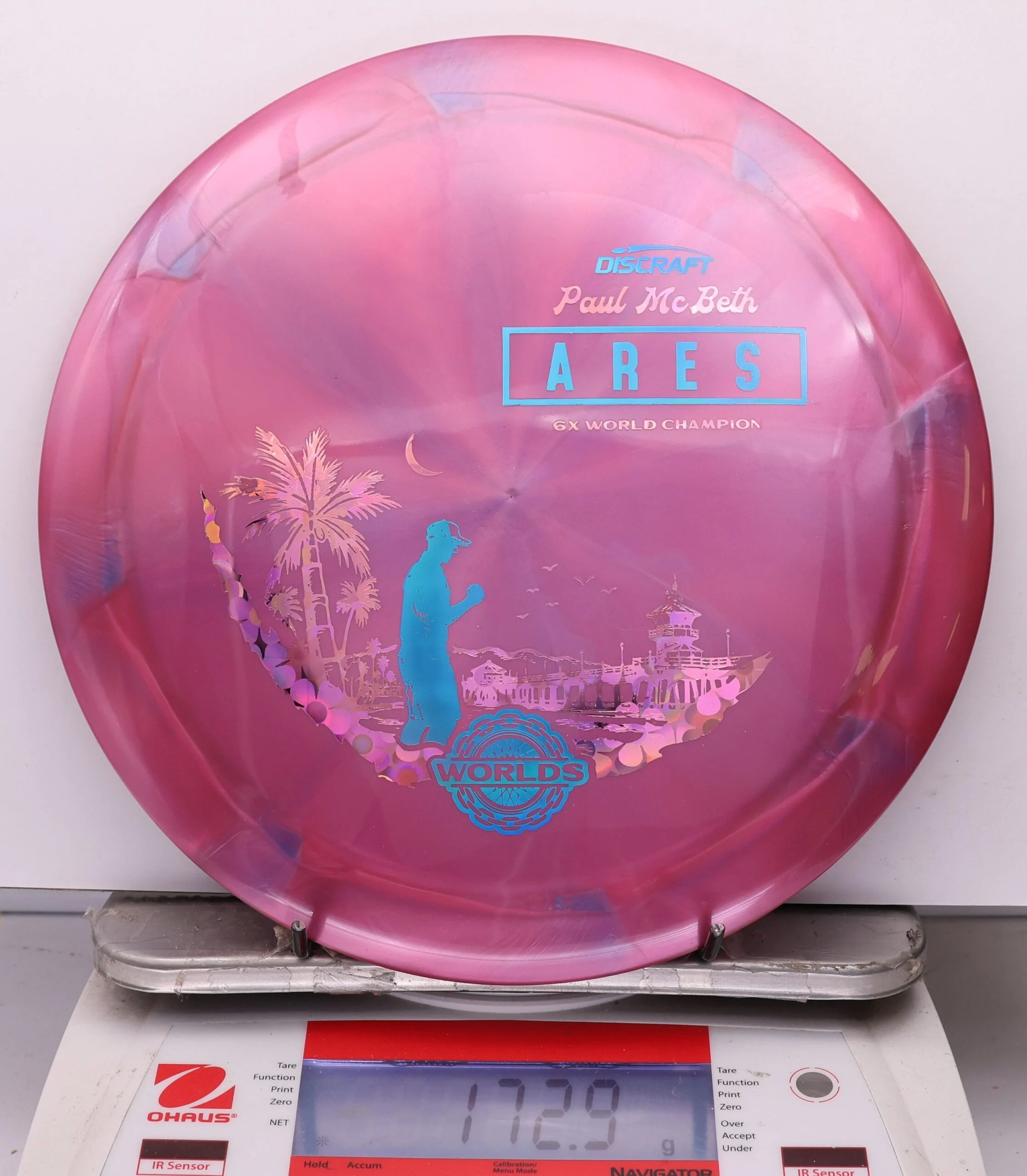 1102338 Titanium Swirl Ares, Paul McBeth 6x - Detroit 2026 Worlds - #10 Magenta, 173