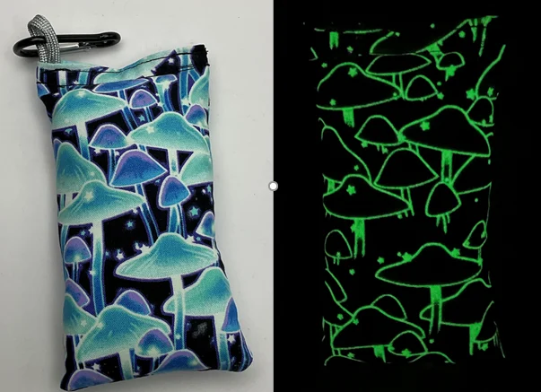 1107040 Chalky Bags Glow - Shrooms-Blue, Chalky Glow