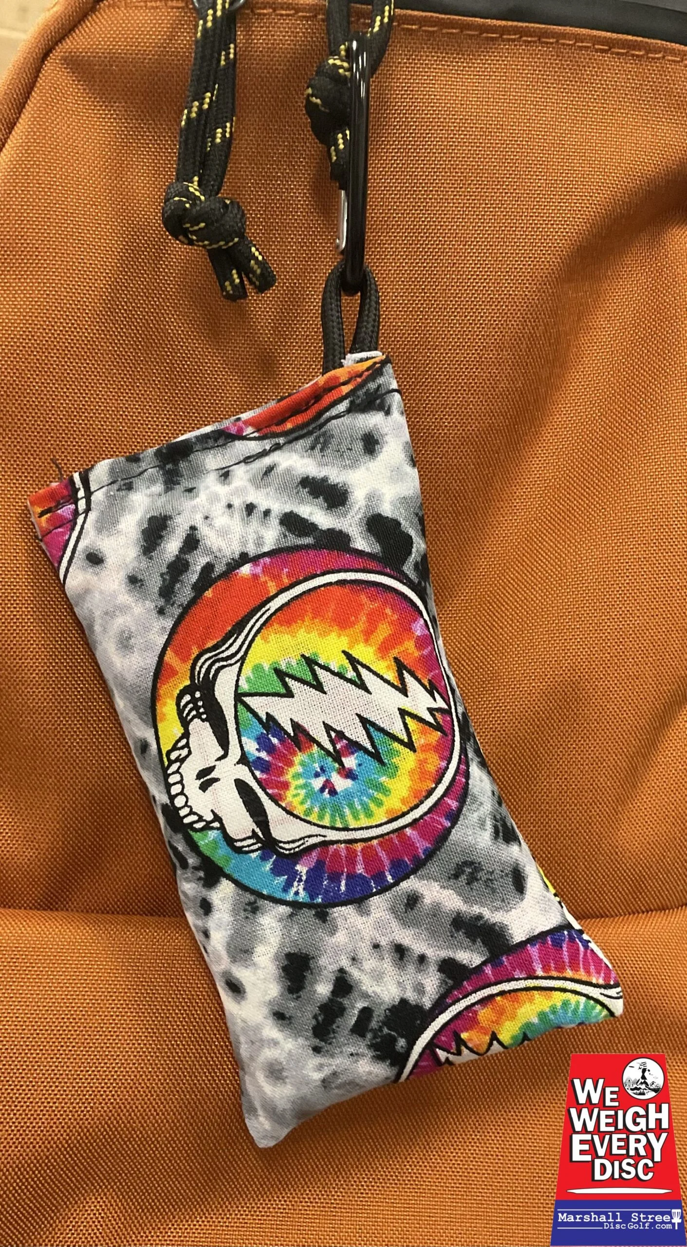 1107074 Chalky Bags with Carabiner - Steal Your Face-Gray, Chalky Bags