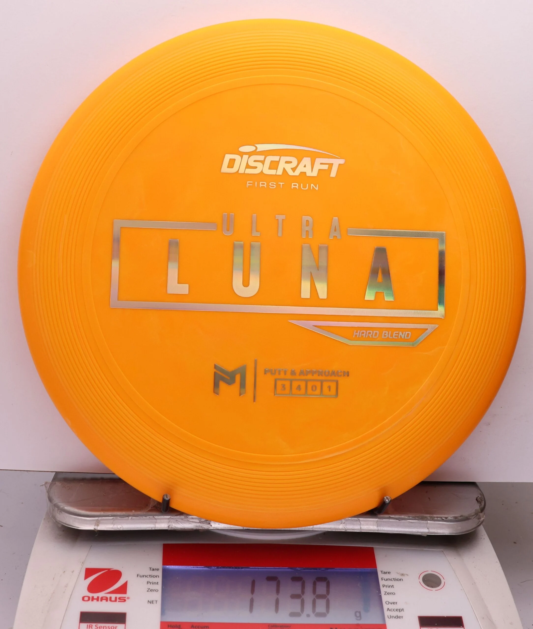 1107431 Putter Line Hard UltraLuna, Paul McBeth First Run - #41 Orange, 174