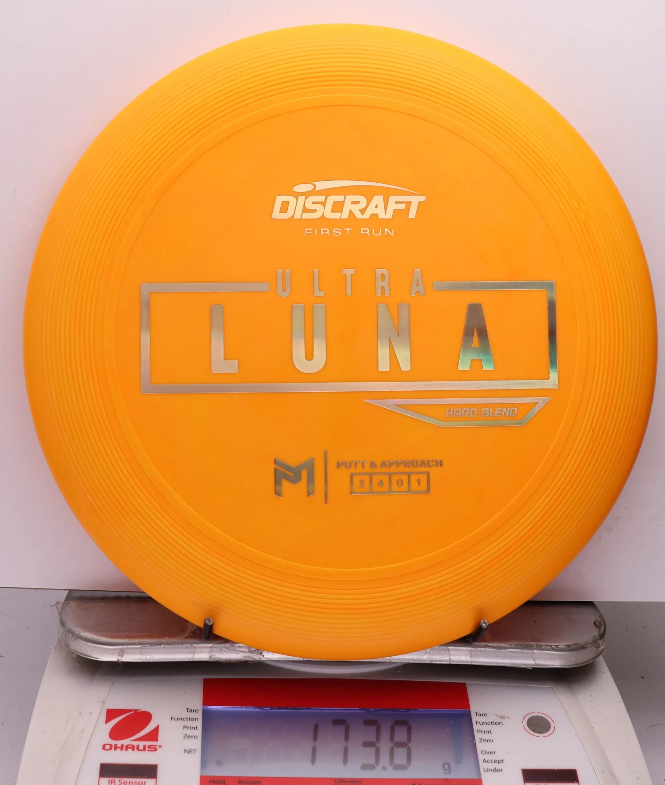 1107432 Putter Line Hard UltraLuna, Paul McBeth First Run - #42 Orange, 174