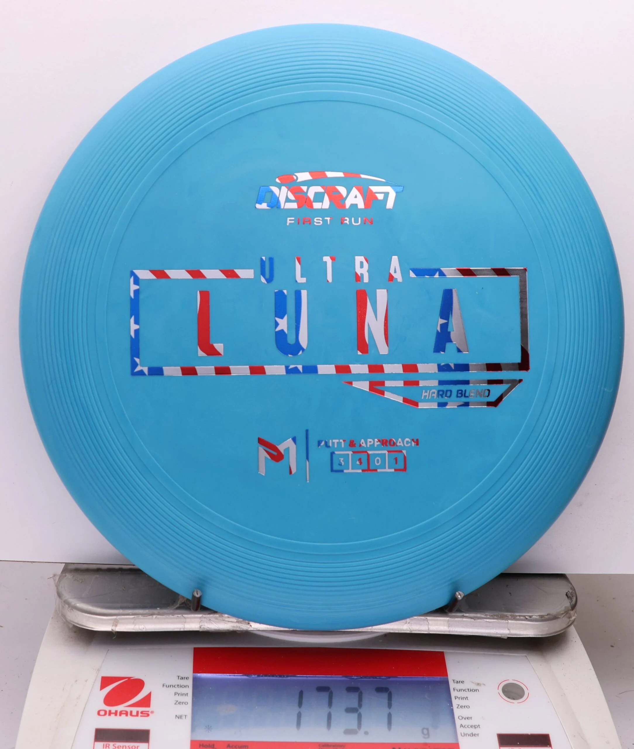 1107433 Putter Line Hard UltraLuna, Paul McBeth First Run - #43 Blue, 174