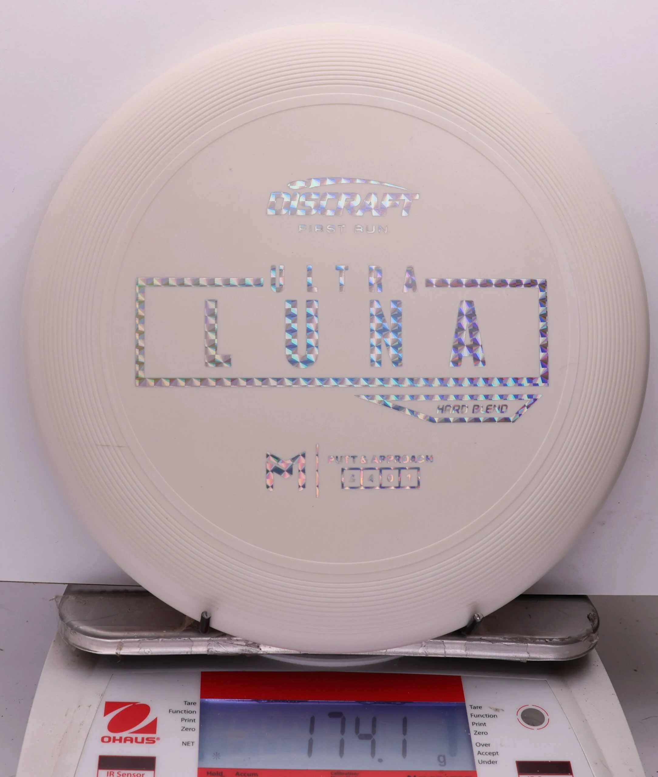 1107440 Putter Line Hard UltraLuna, Paul McBeth First Run - #46 White, 174