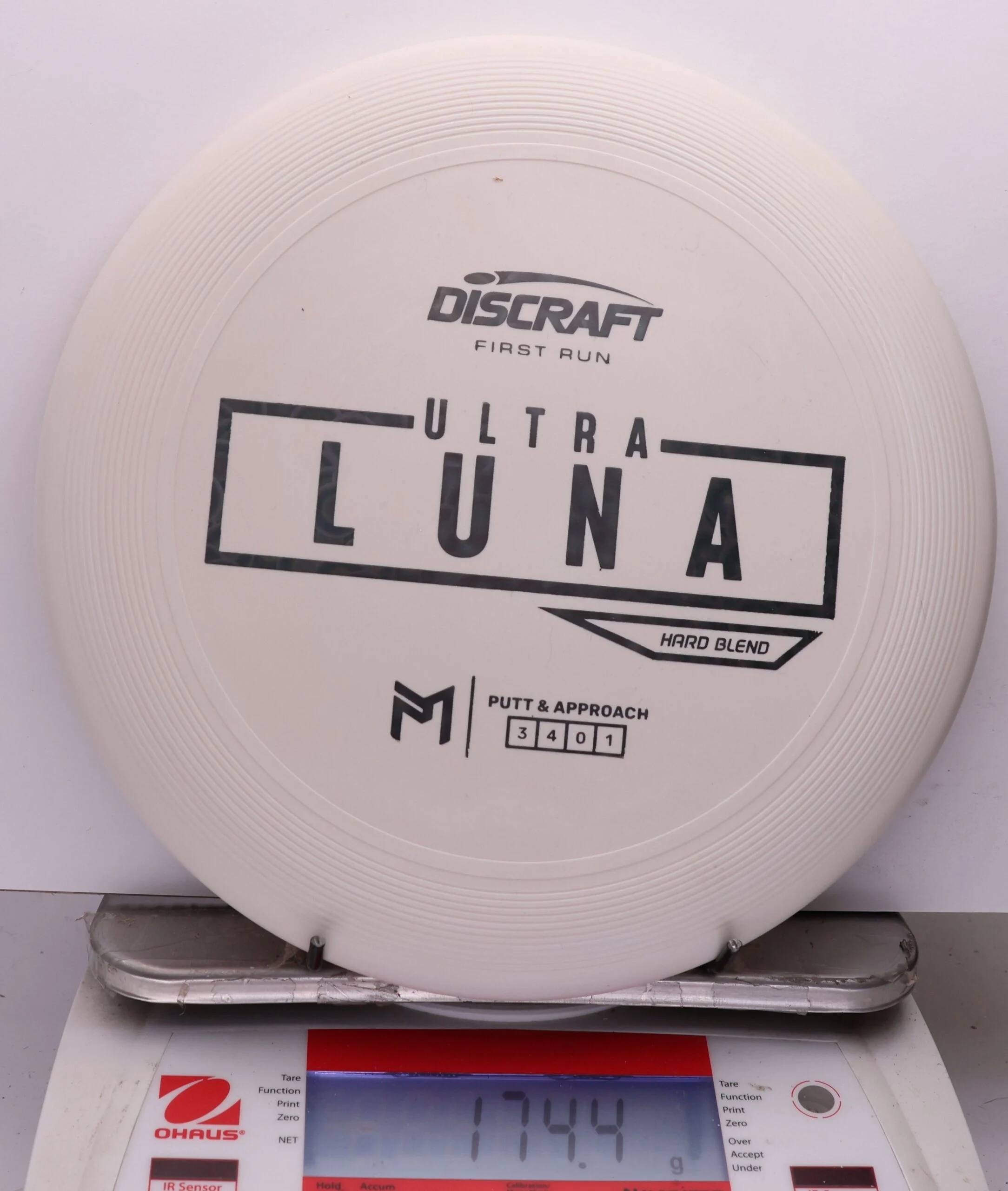 1107441 Putter Line Hard UltraLuna, Paul McBeth First Run - #47 White, 174