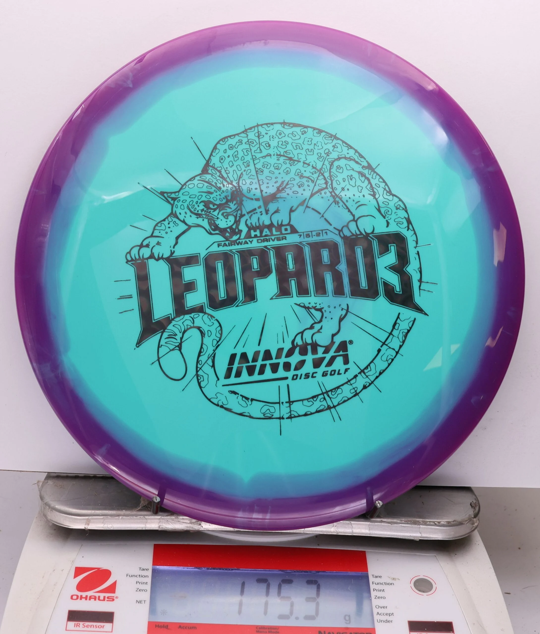1110080 Halo Star Leopard3 - #204 Purple-LtBlue, 175