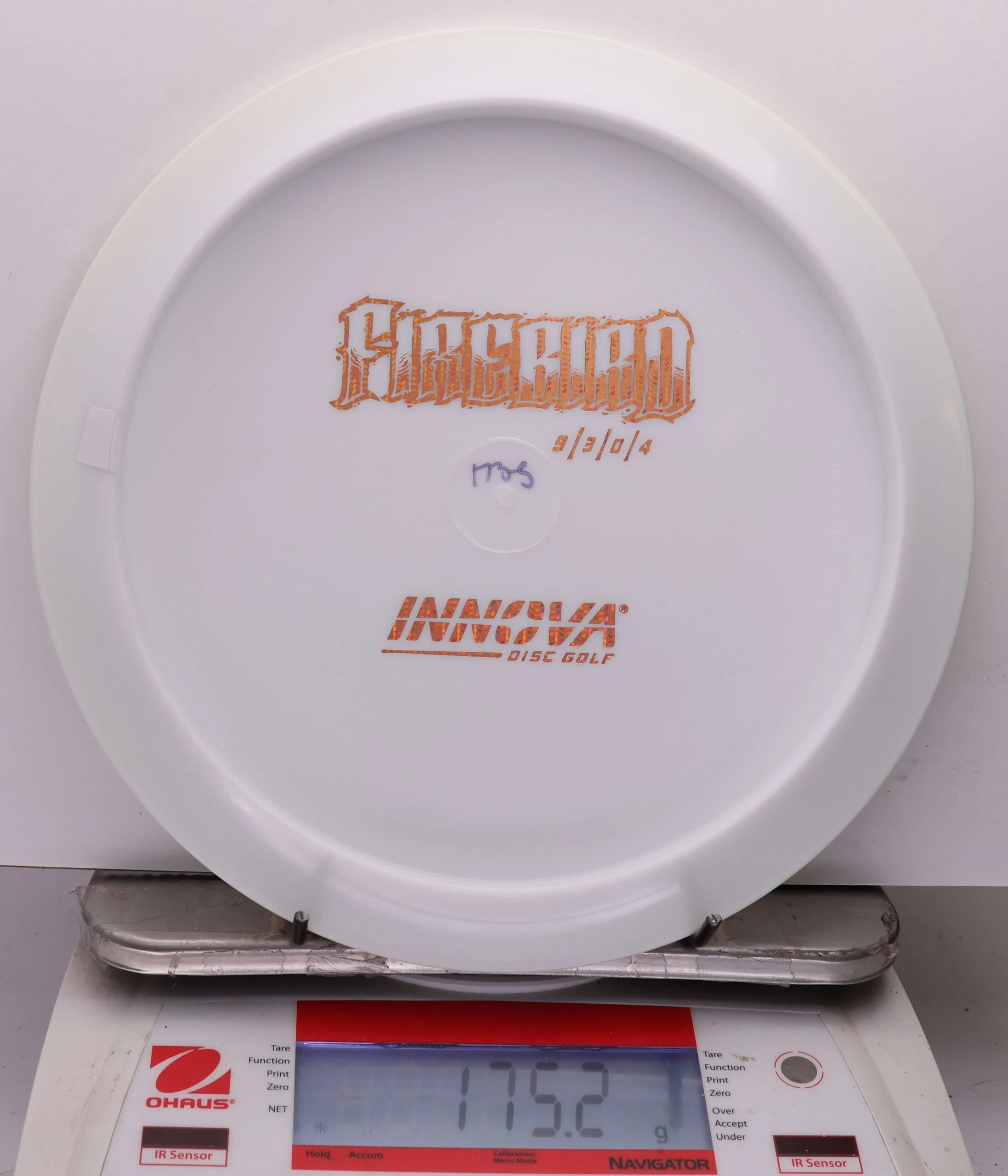 1110323 Star Firebird, Bottom Stamp - #202 White, 175