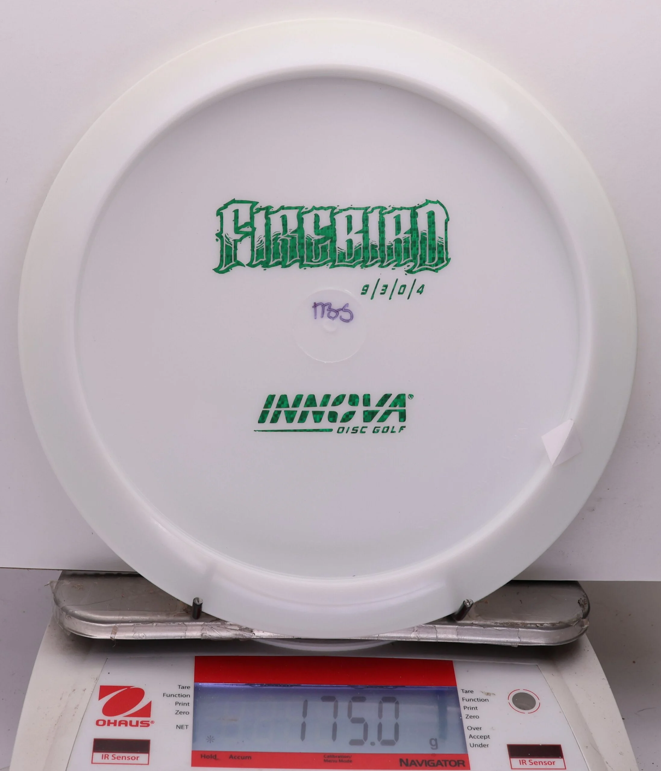 1110325 Star Firebird, Bottom Stamp - #204 White, 175