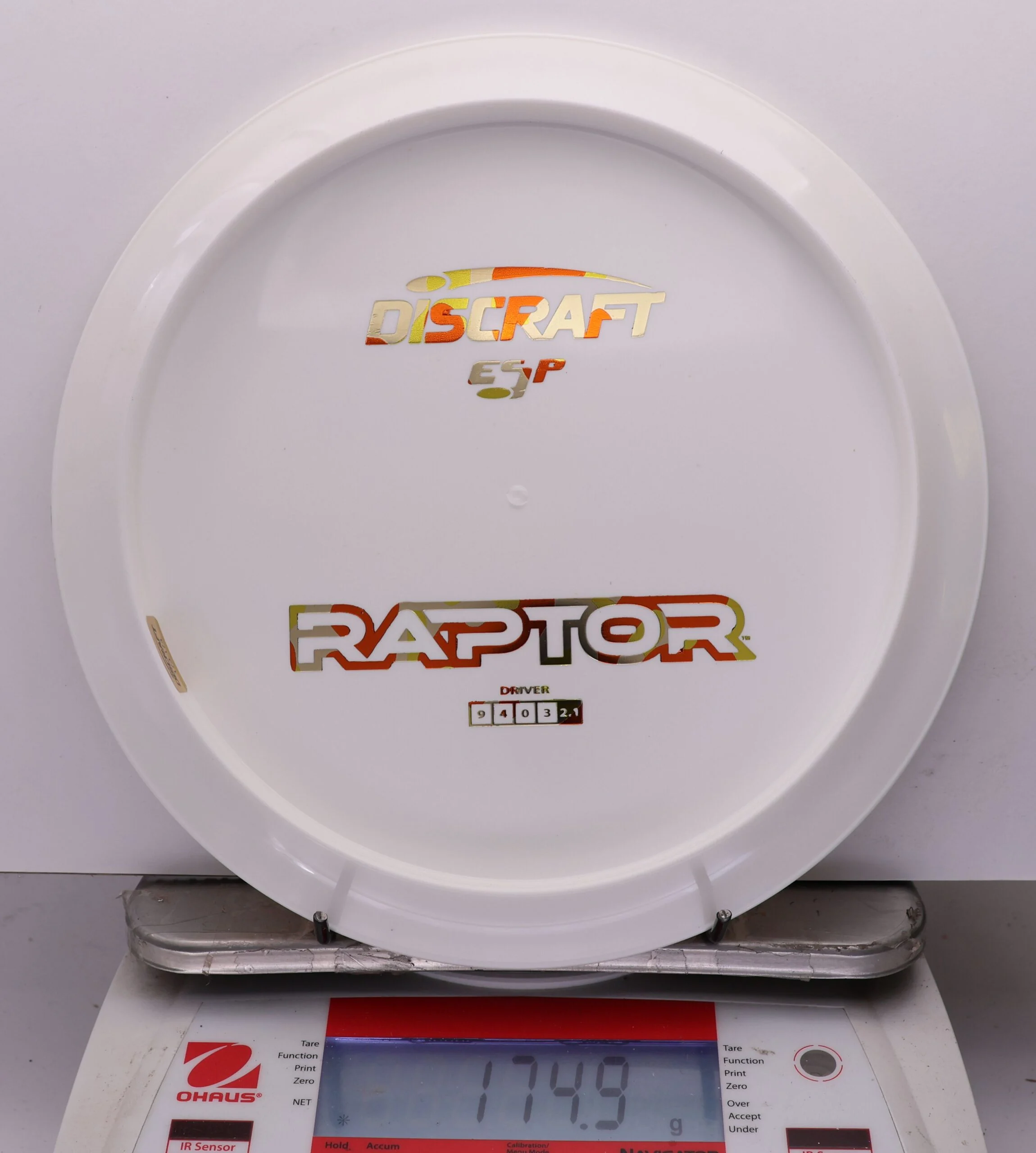1111730 ESP Raptor, Bottom Stamp - #496 White, 175