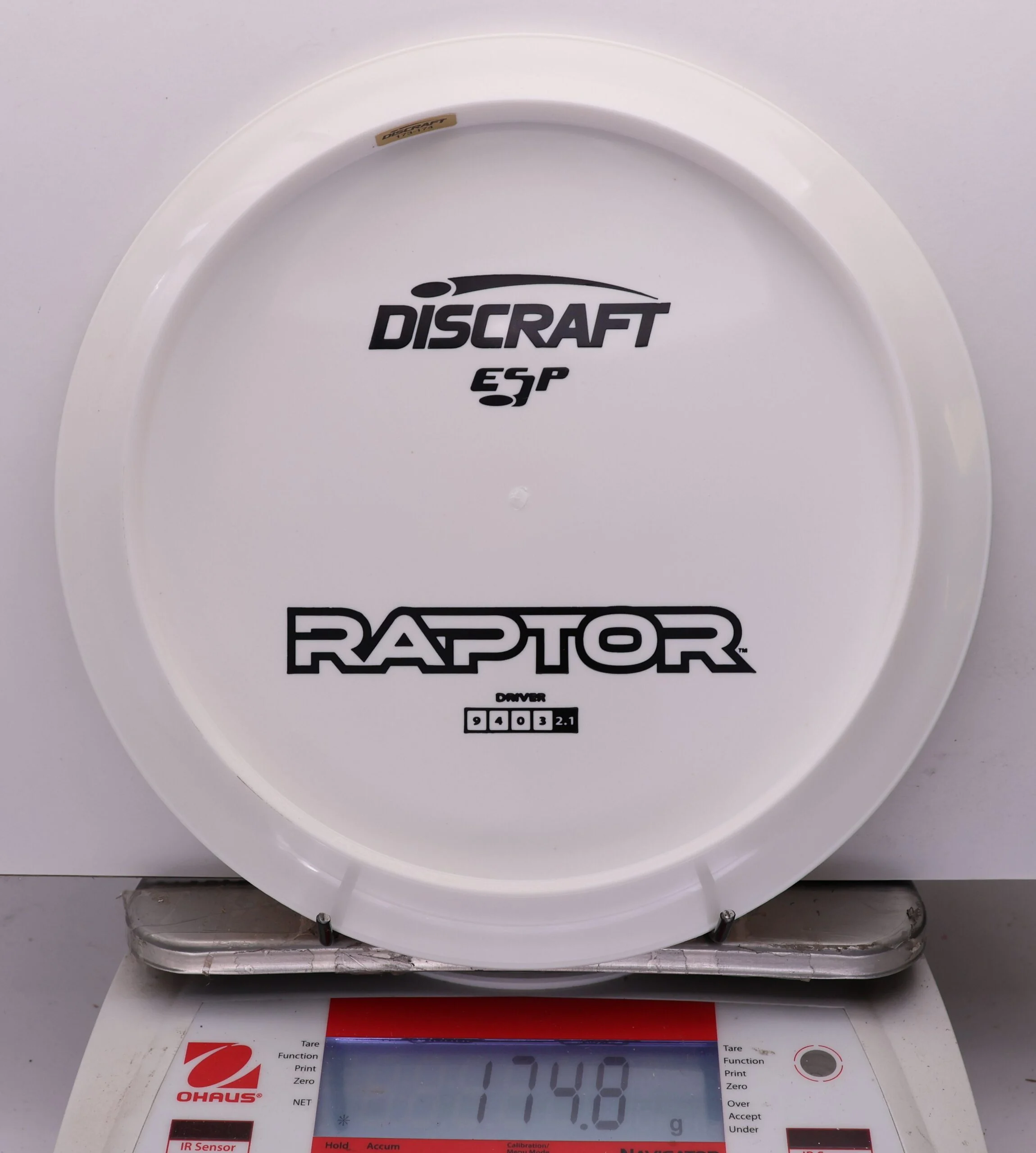 1111742 ESP Raptor, Bottom Stamp - #504 White, 175