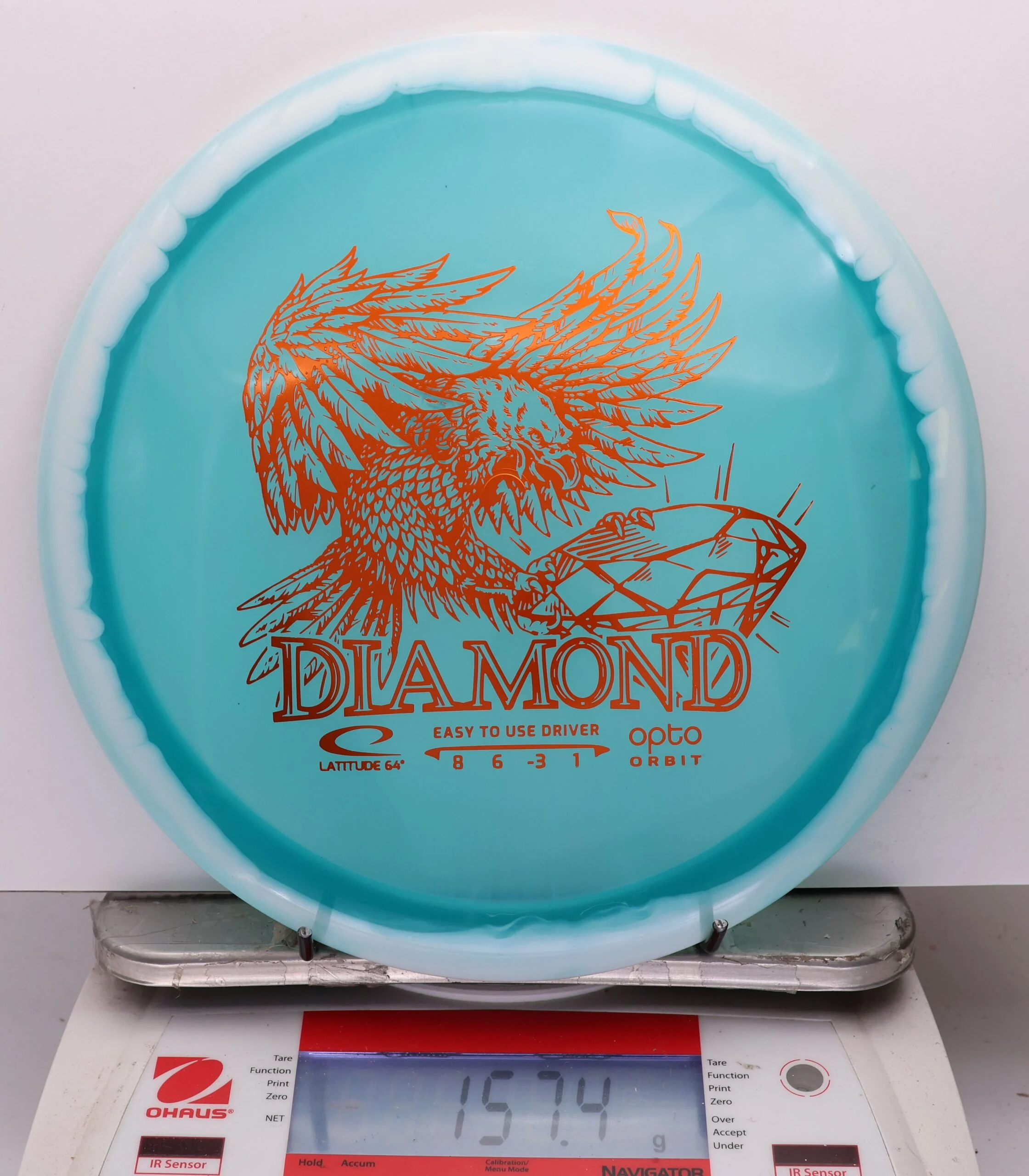 1112986 Opto Orbit Diamond - #02 White-TEal, 157