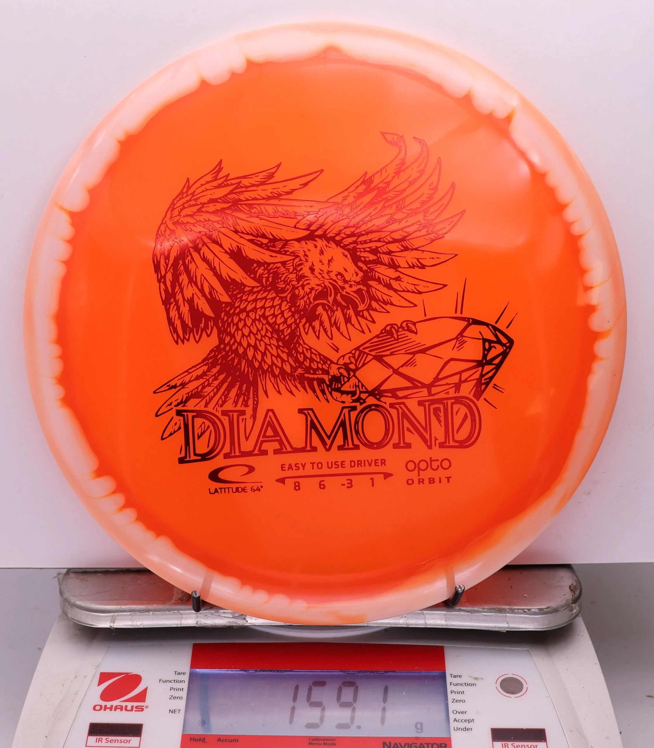 1113056 Opto Orbit Diamond - #14 White-Orange, 159