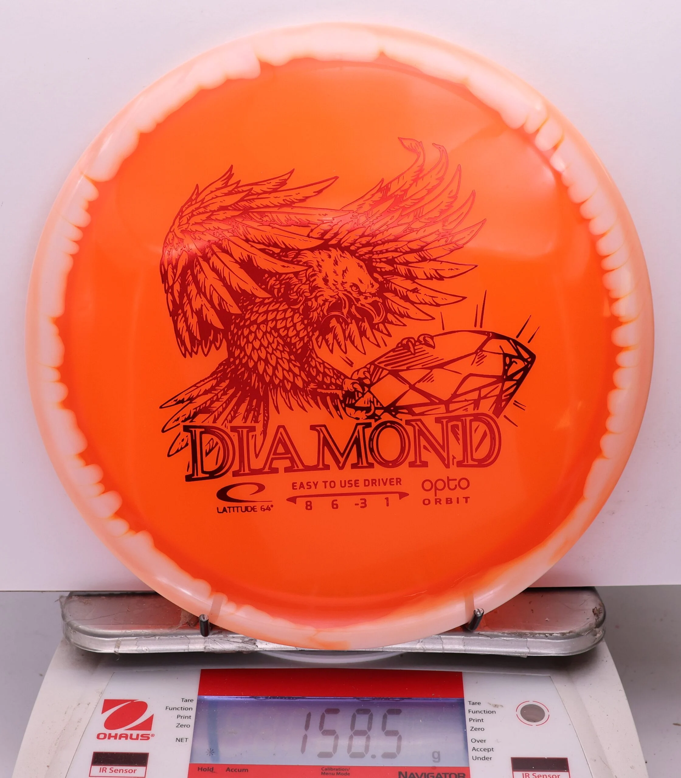 1113089 Opto Orbit Diamond - #18 White-Orange, 159