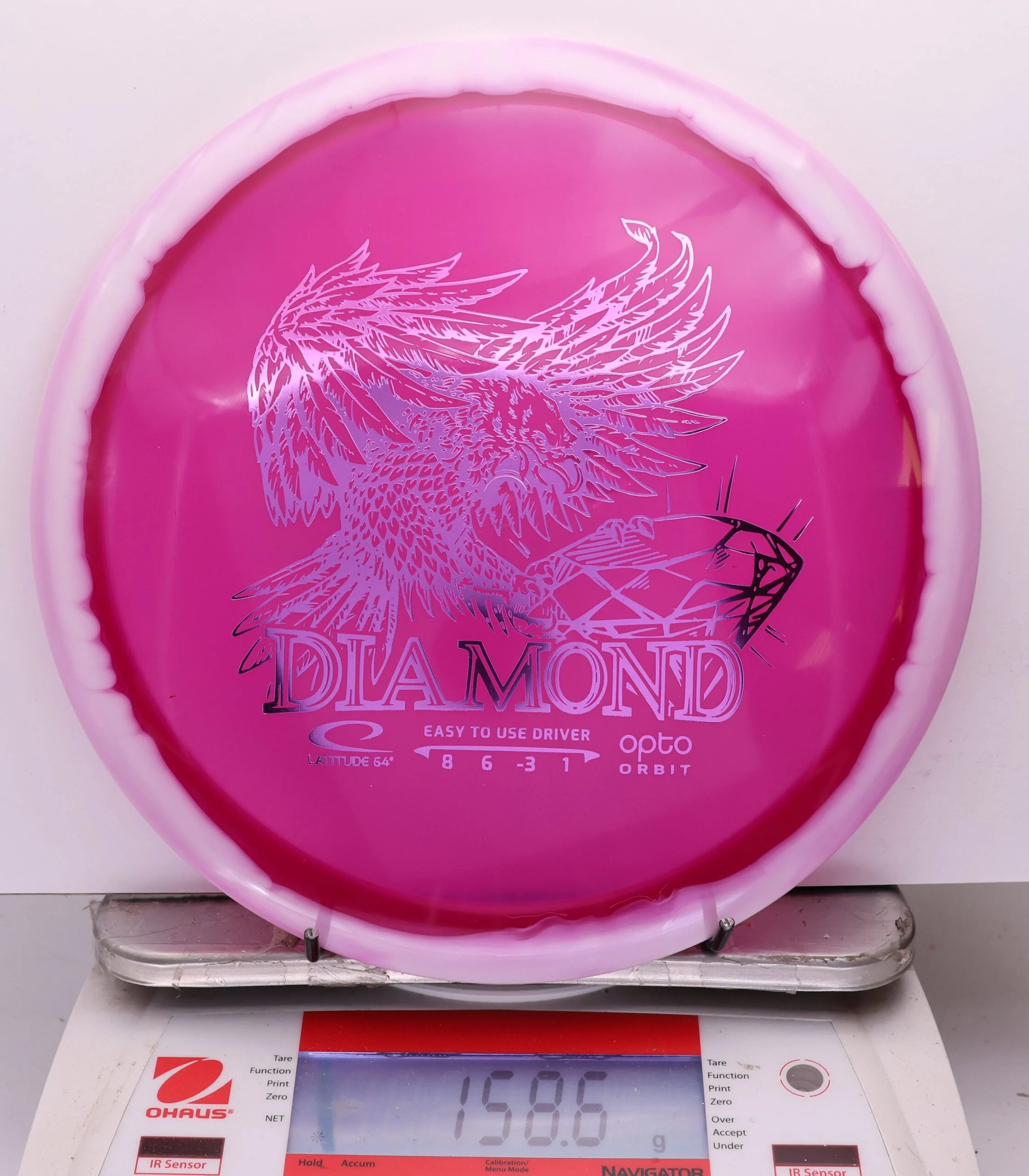 1113125 Opto Orbit Diamond - #25 White-Magenta, 159