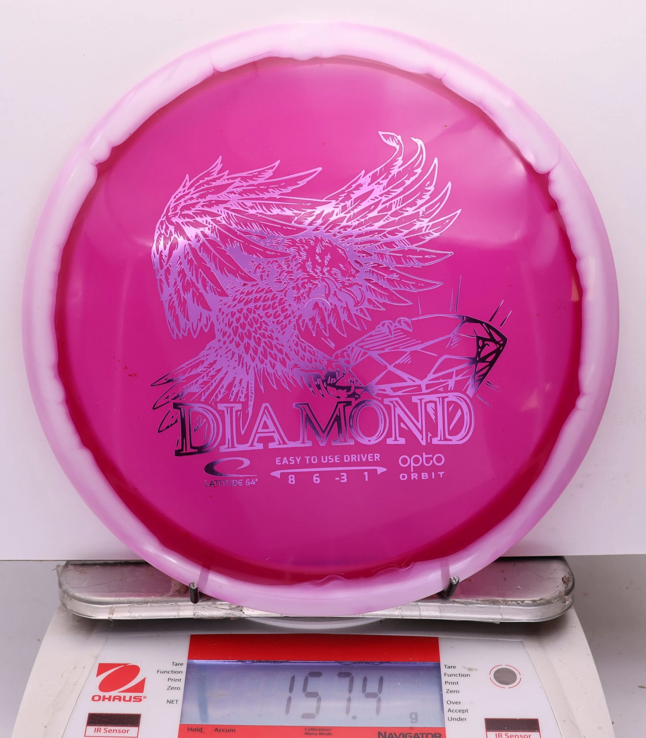 1113126 Opto Orbit Diamond - #26 White-Magenta, 157