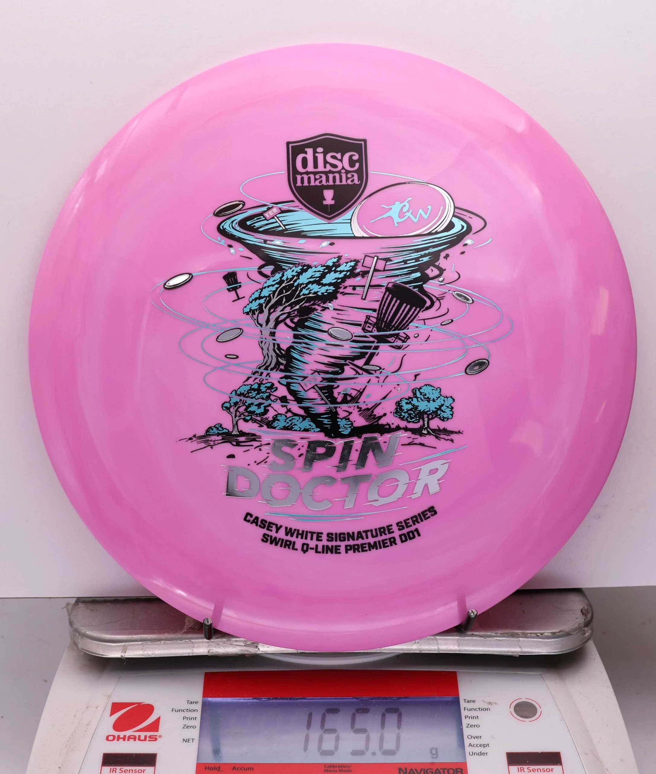 1113900 Swirl Q-Line Premier DD1, Spin Doctor - Casey White 2026 Signature Series - #22 Pink, 165