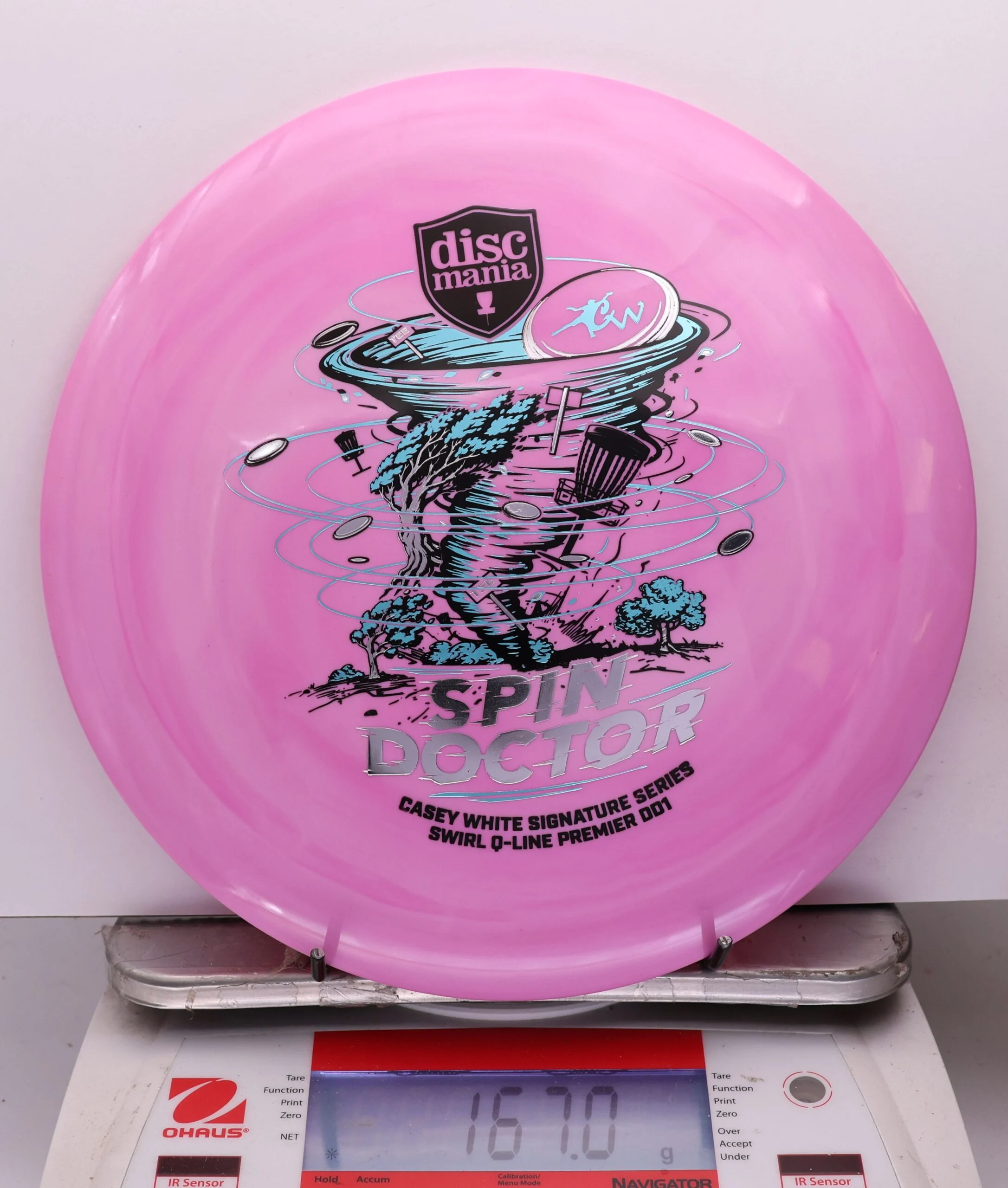 1113902 Swirl Q-Line Premier DD1, Spin Doctor - Casey White 2026 Signature Series - #24 Pink, 167