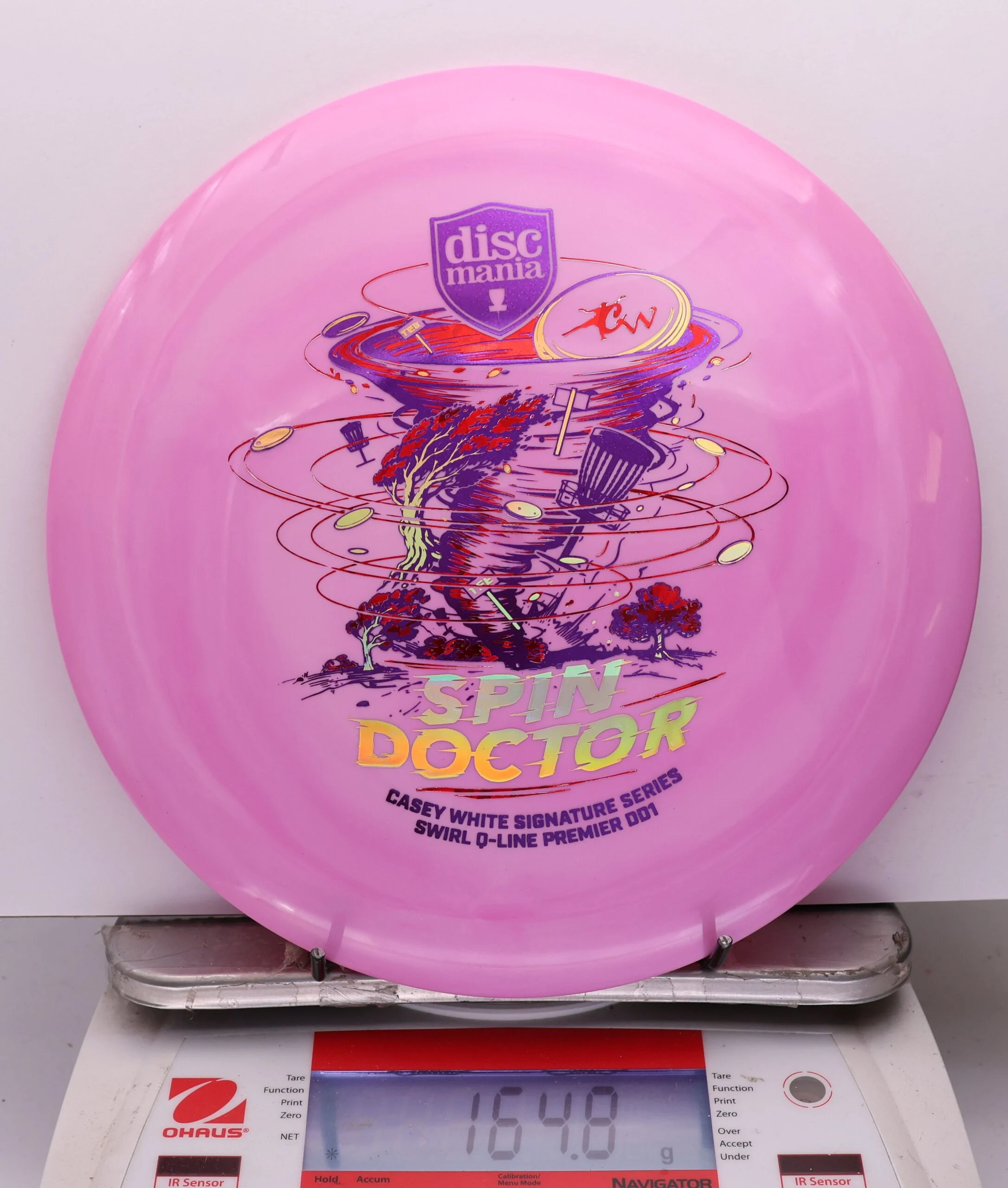 1113915 Swirl Q-Line Premier DD1, Spin Doctor - Casey White 2026 Signature Series - #27 Pink, 165