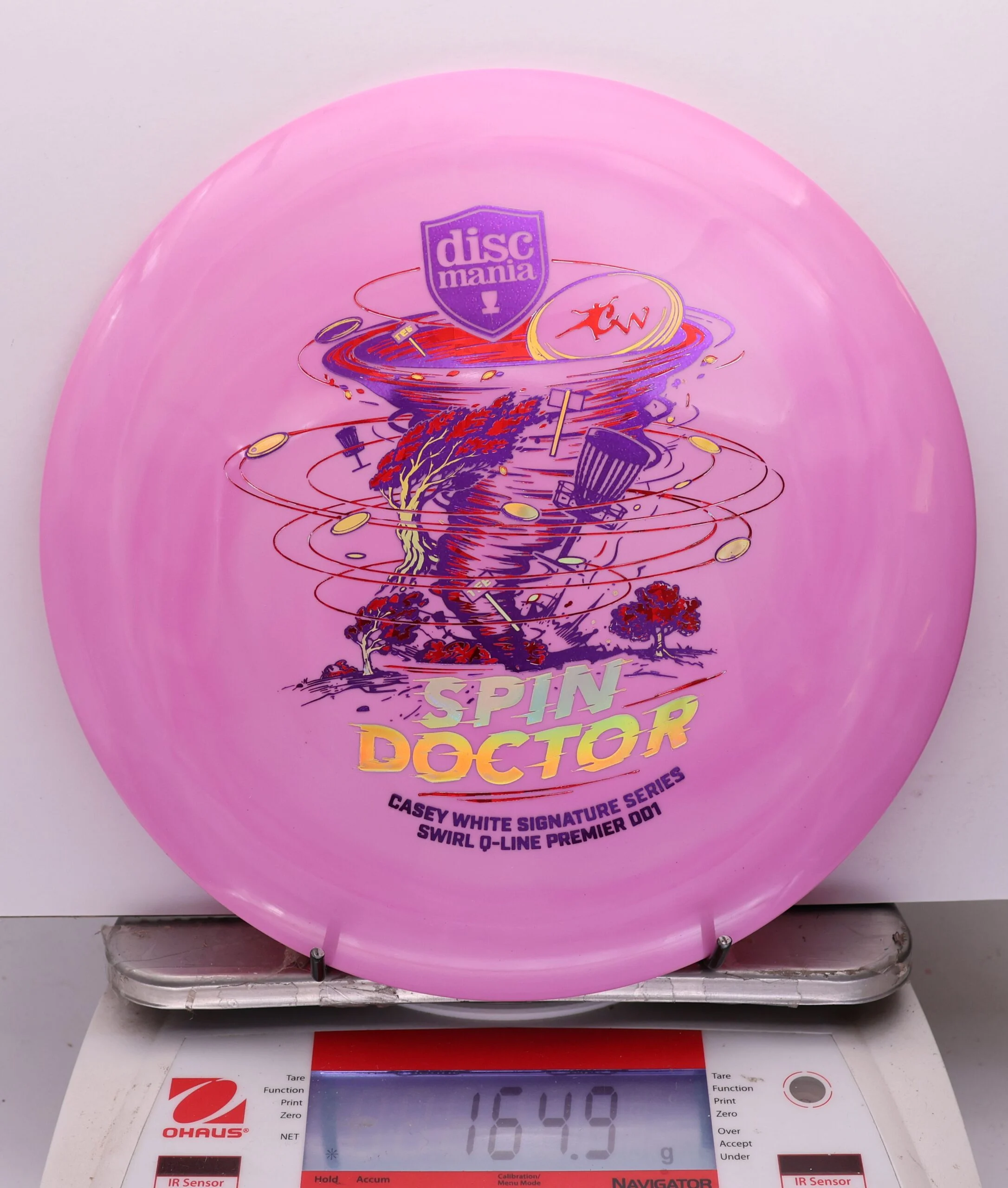 1113916 Swirl Q-Line Premier DD1, Spin Doctor - Casey White 2026 Signature Series - #28 Pink, 165