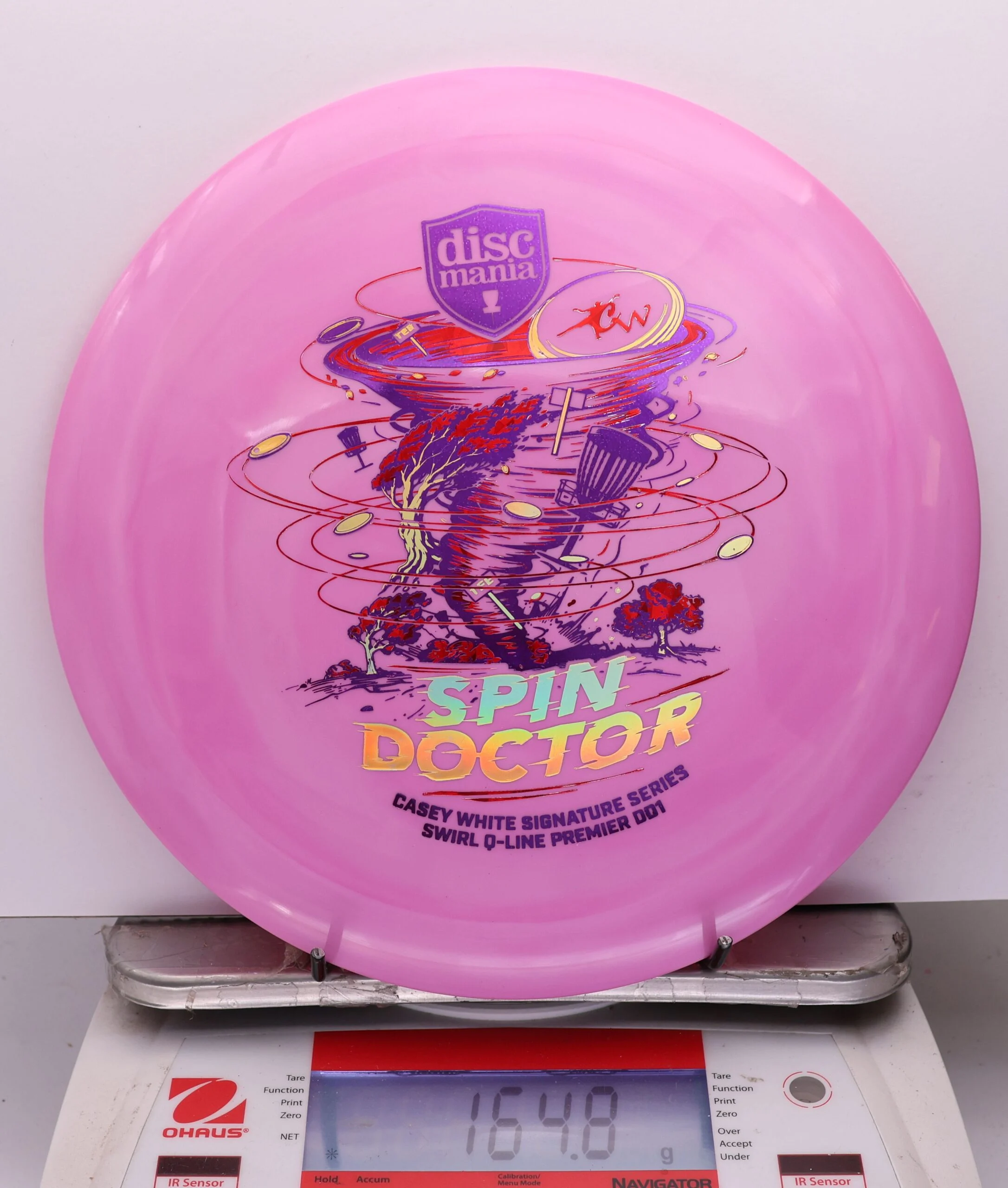 1113928 Swirl Q-Line Premier DD1, Spin Doctor - Casey White 2026 Signature Series - #30 Pink, 165