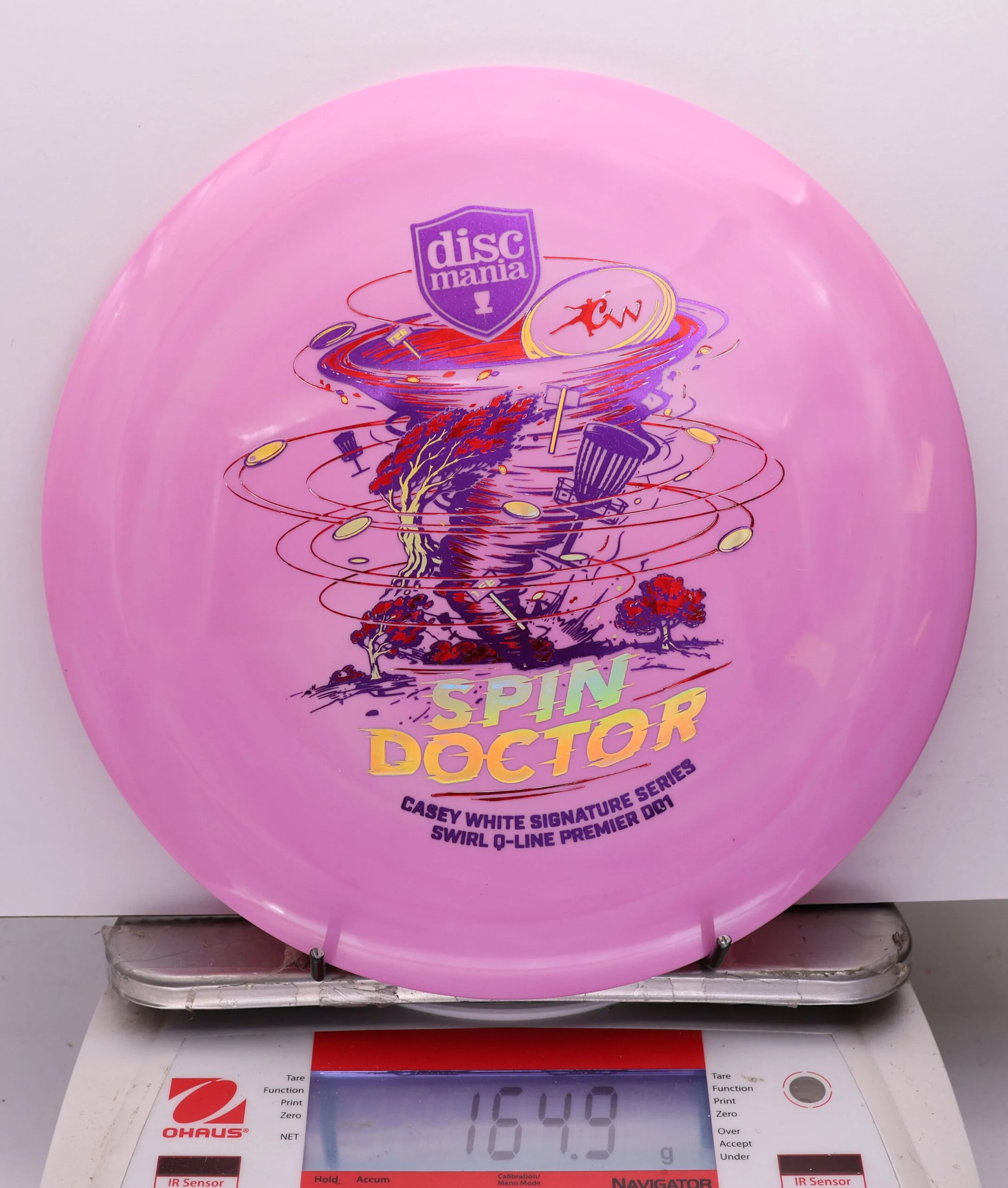 1113930 Swirl Q-Line Premier DD1, Spin Doctor - Casey White 2026 Signature Series - #32 Pink, 165