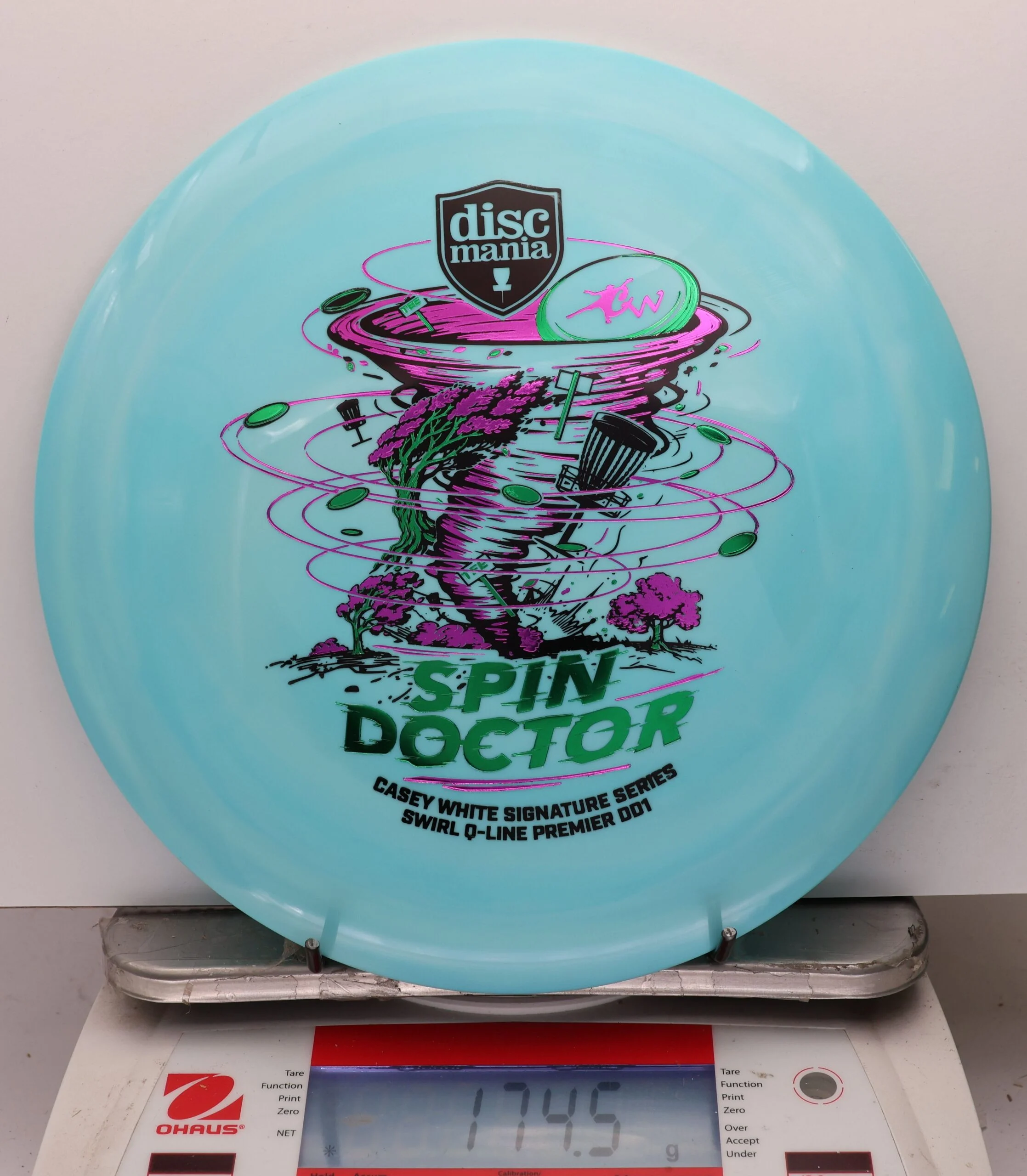 1118491 Swirl Q-Line Premier DD1, Spin Doctor - Casey White 2026 Signature Series - #38 LtBlue, 175