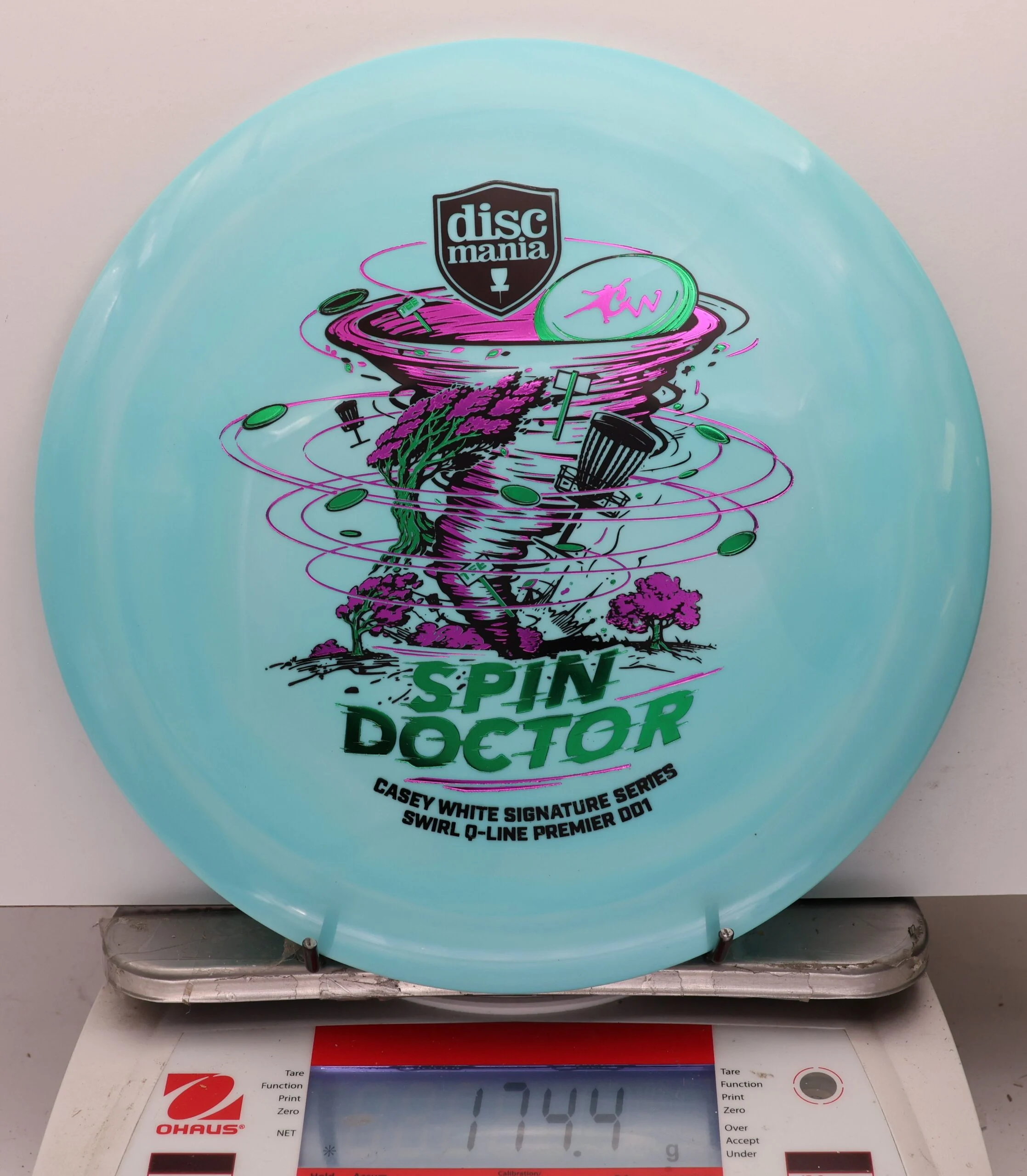 1118492 Swirl Q-Line Premier DD1, Spin Doctor - Casey White 2026 Signature Series - #39 LtBlue, 174