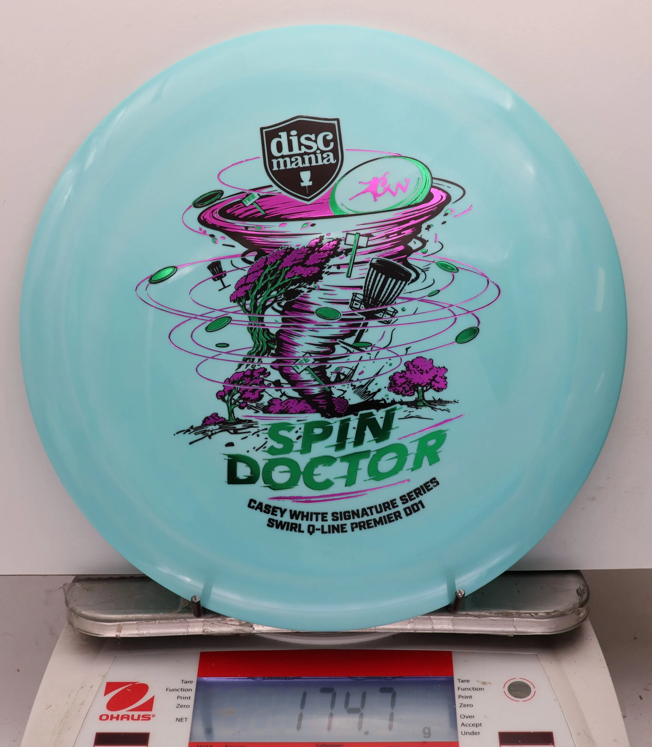 1118506 Swirl Q-Line Premier DD1, Spin Doctor - Casey White 2026 Signature Series - #42 LtBlue, 175