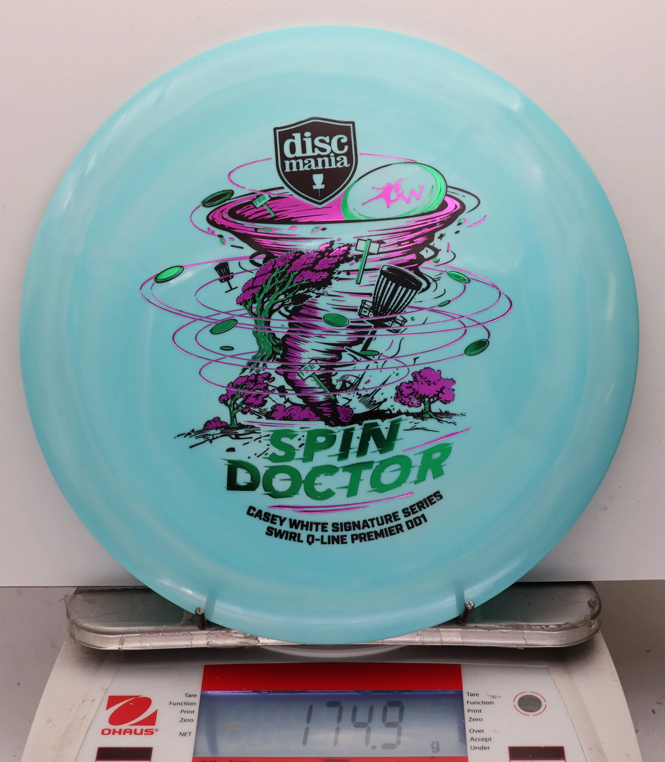 1118507 Swirl Q-Line Premier DD1, Spin Doctor - Casey White 2026 Signature Series - #43 LtBlue, 175