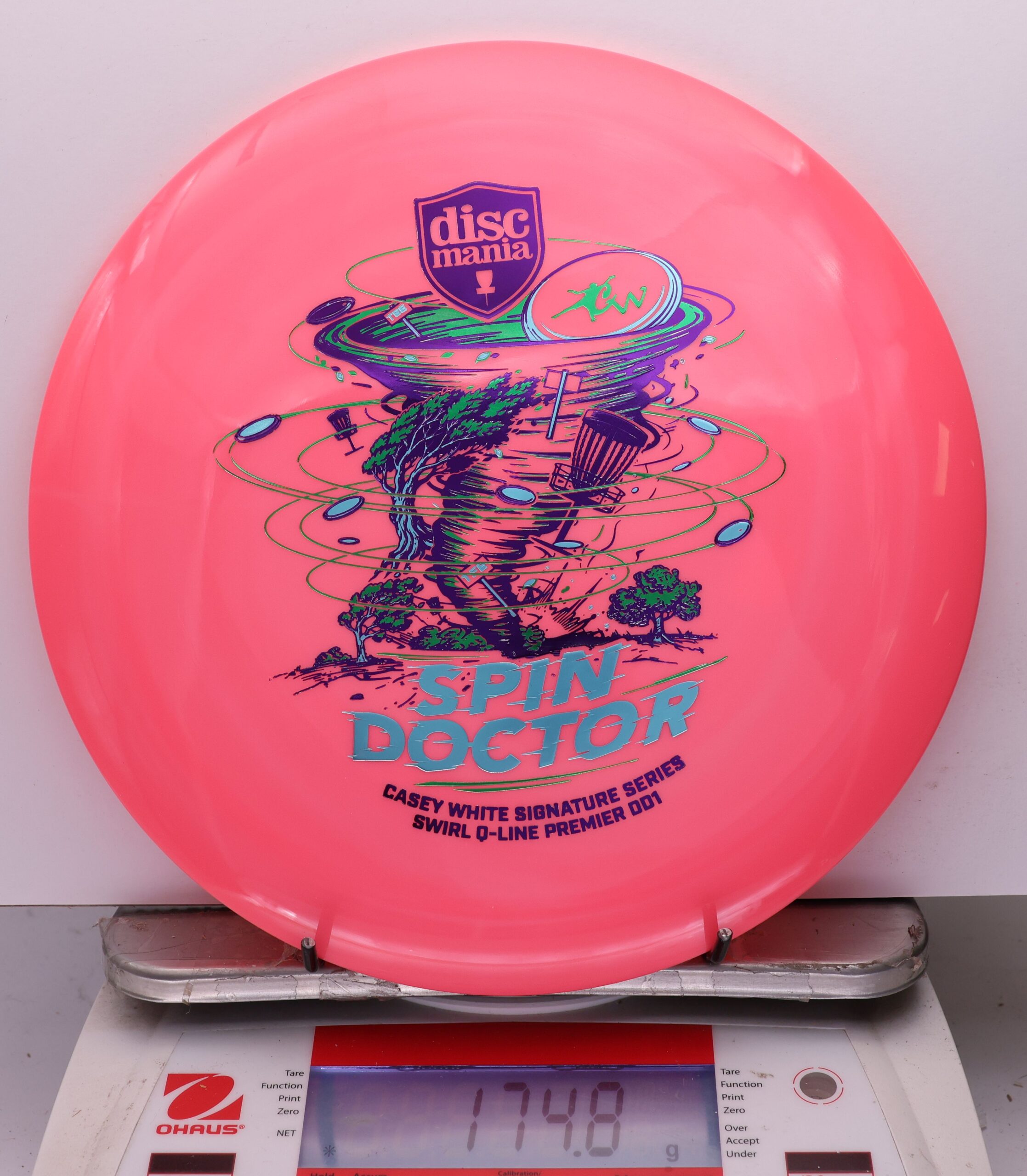 1118520 Swirl Q-Line Premier DD1, Spin Doctor - Casey White 2026 Signature Series - #45 Pink, 175