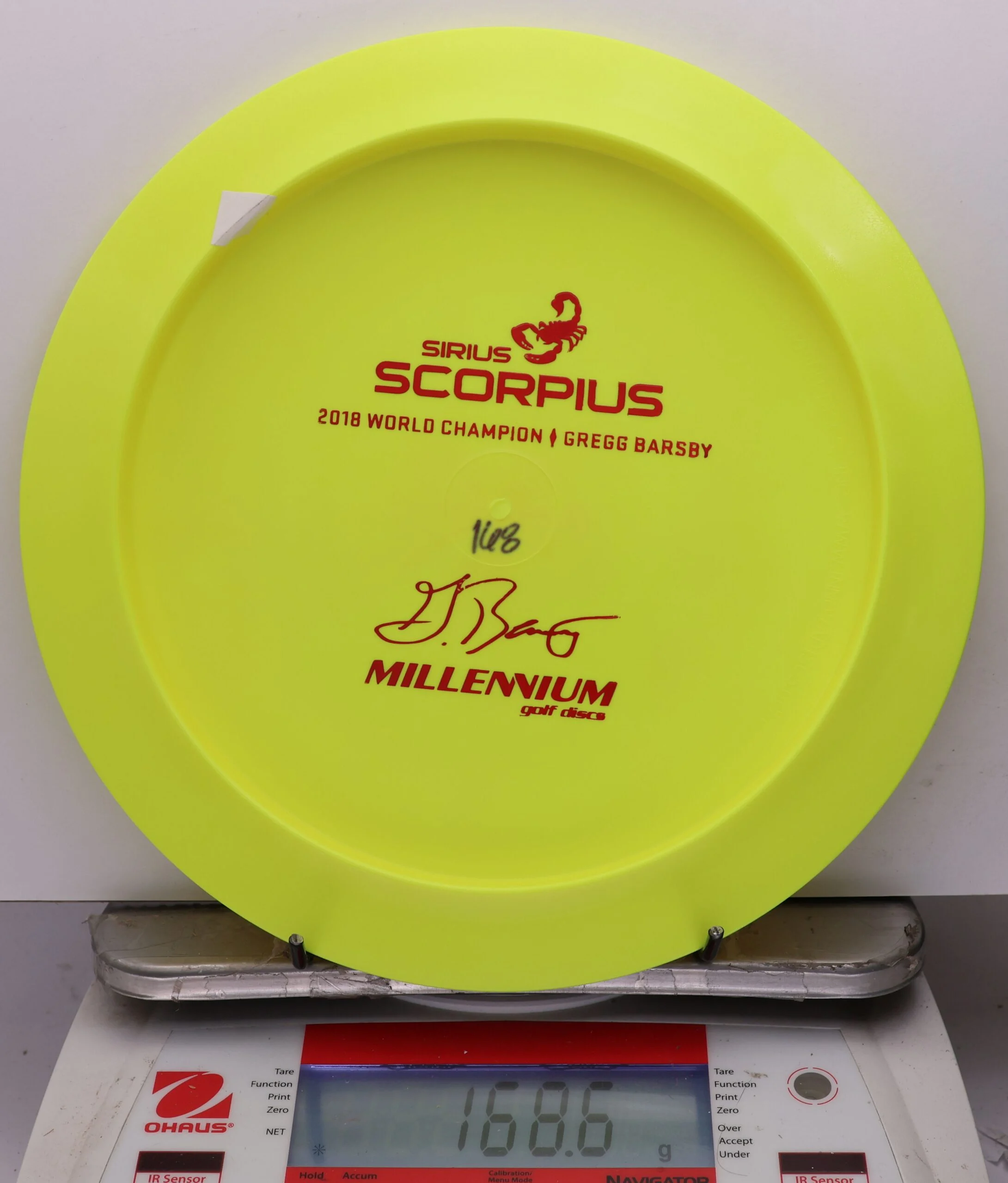 1120010 Sirius Scorpius, Gregg Barsby Bottom Stamp - #328 Yellow, 169