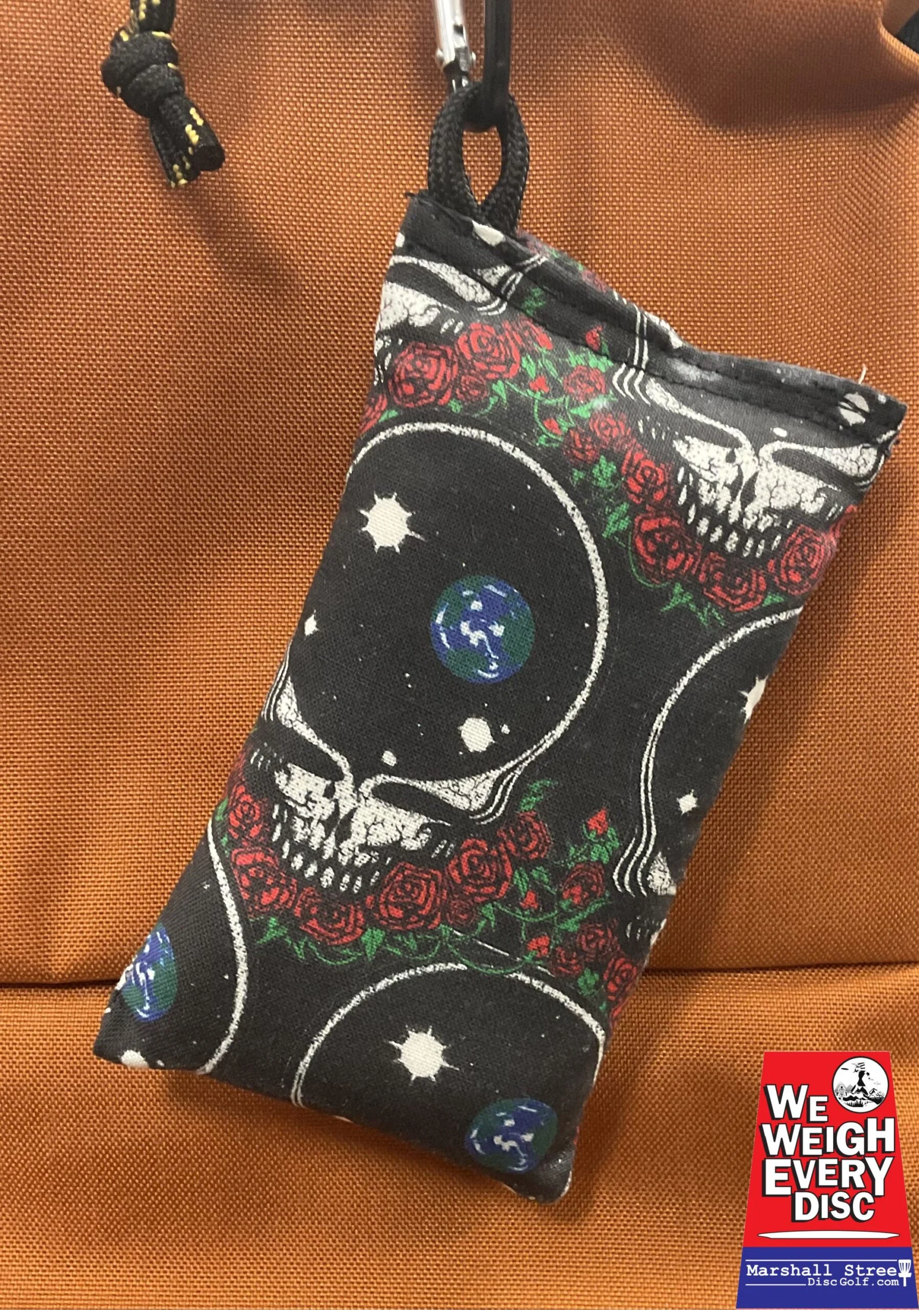 1121797 Chalky Bags with Carabiner - Steal Your Face Space-Black, Chalky Bag